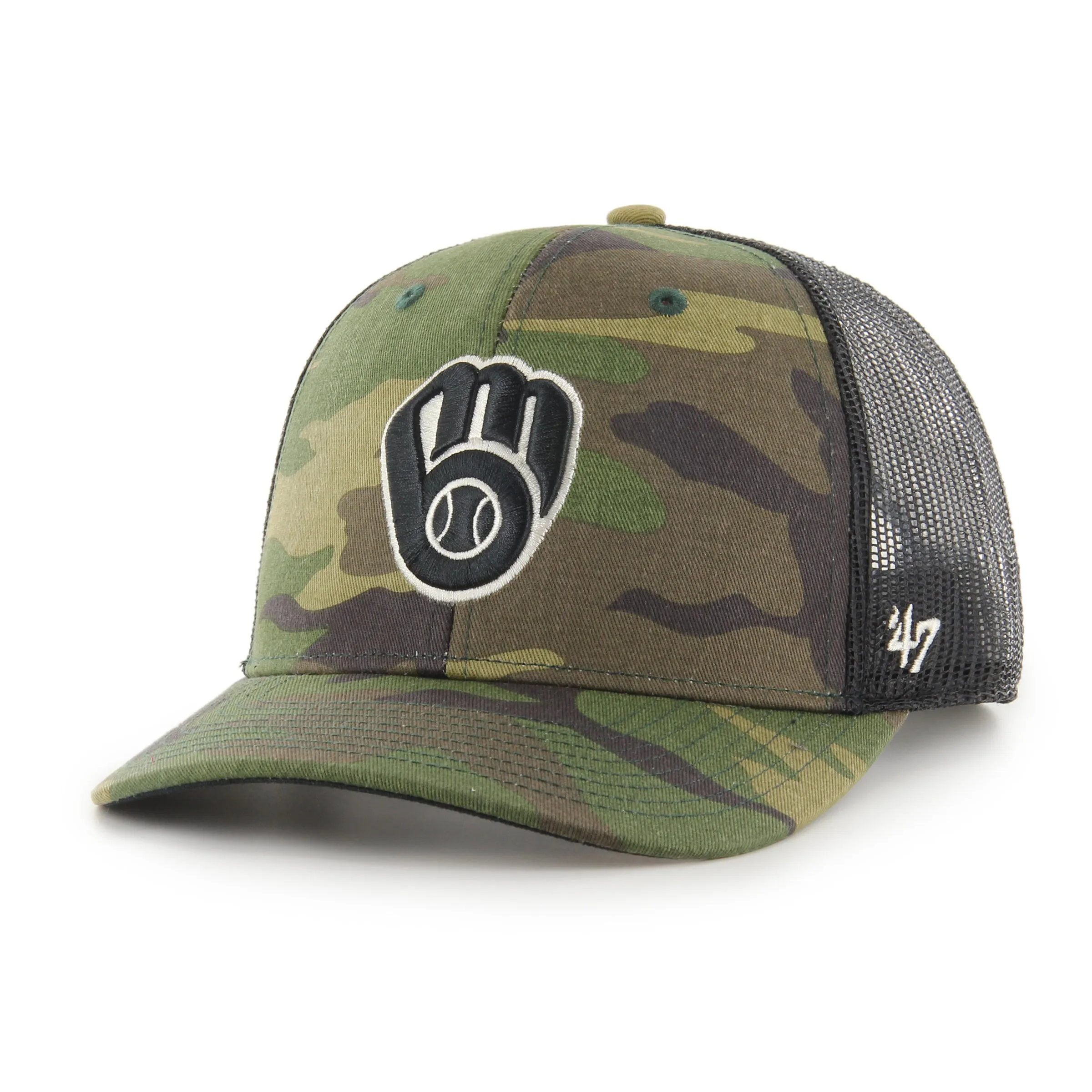 MILWAUKEE BREWERS CAMO '47 TRUCKER sold by 47