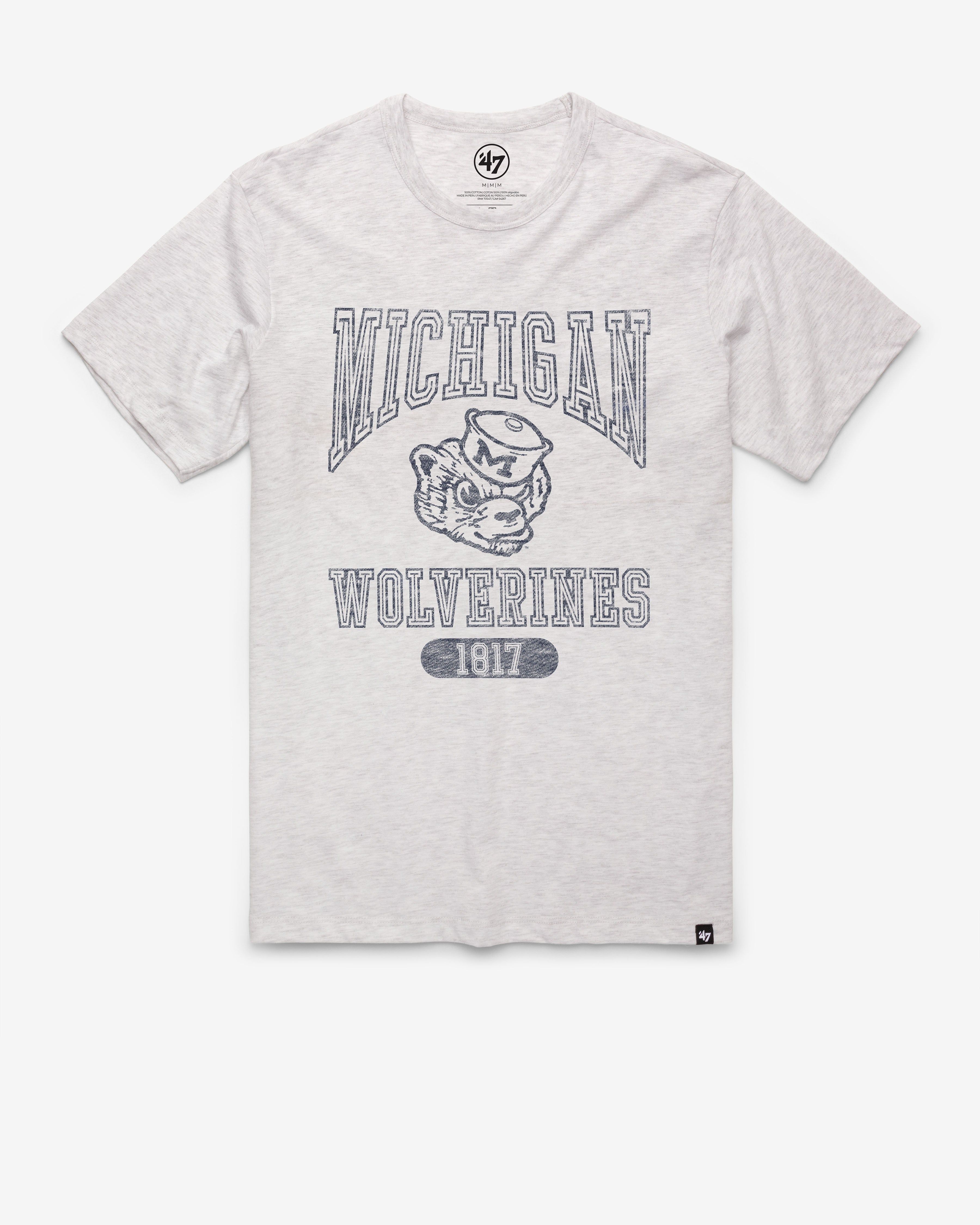 MICHIGAN WOLVERINES VINTAGE LINE PRESS '47 FRANKLIN TEE sold by 47