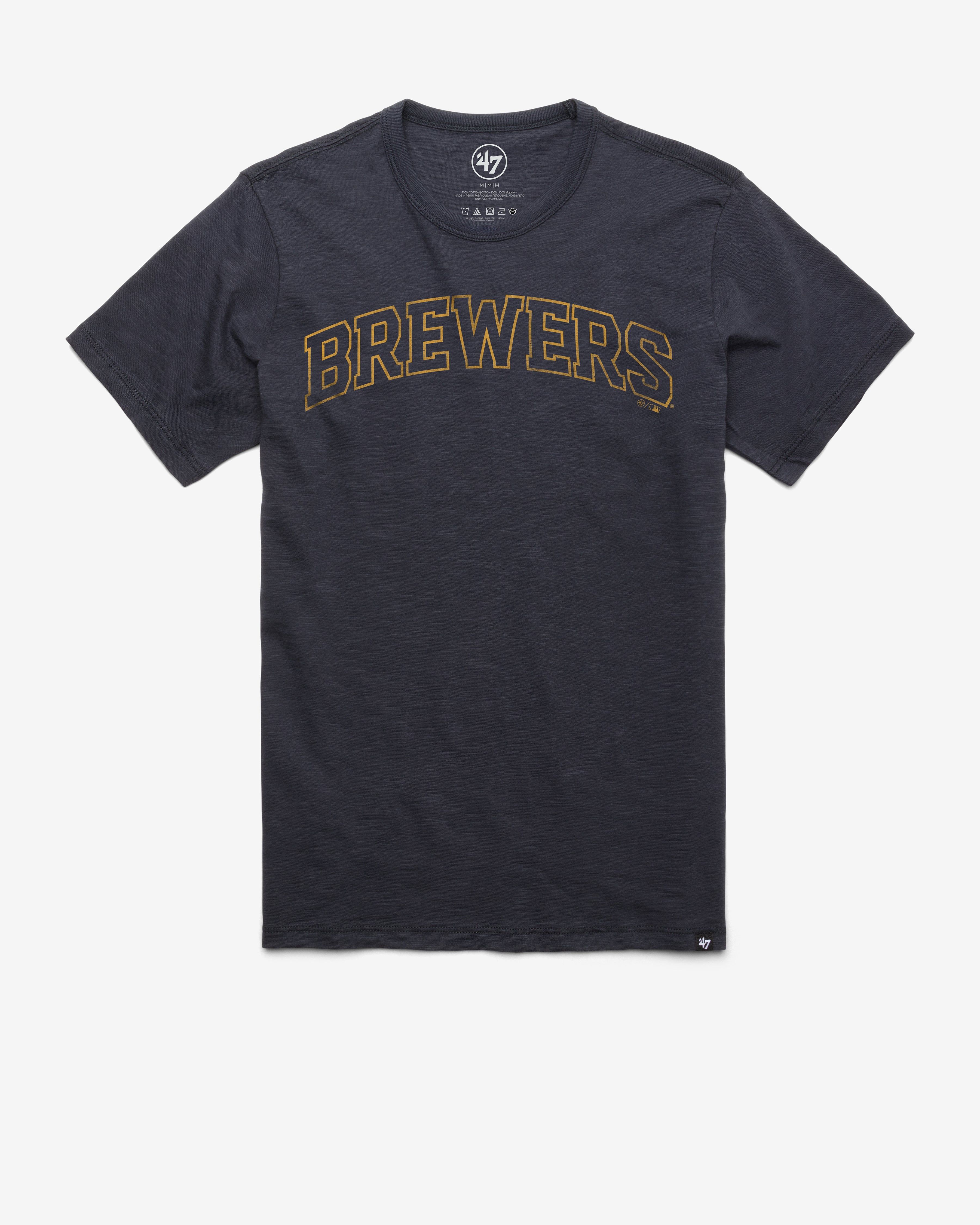 MILWAUKEE BREWERS GRIT WORDMARK '47 SCRUM TEE sold by 47