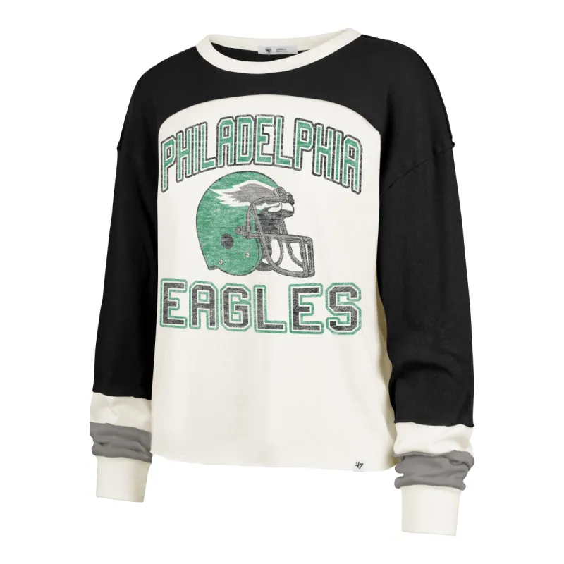 PHILADELPHIA EAGLES HISTORIC GRIDIRON CURVE '47 TONI LONG SLEEVE TEE WOMENS sold by 47