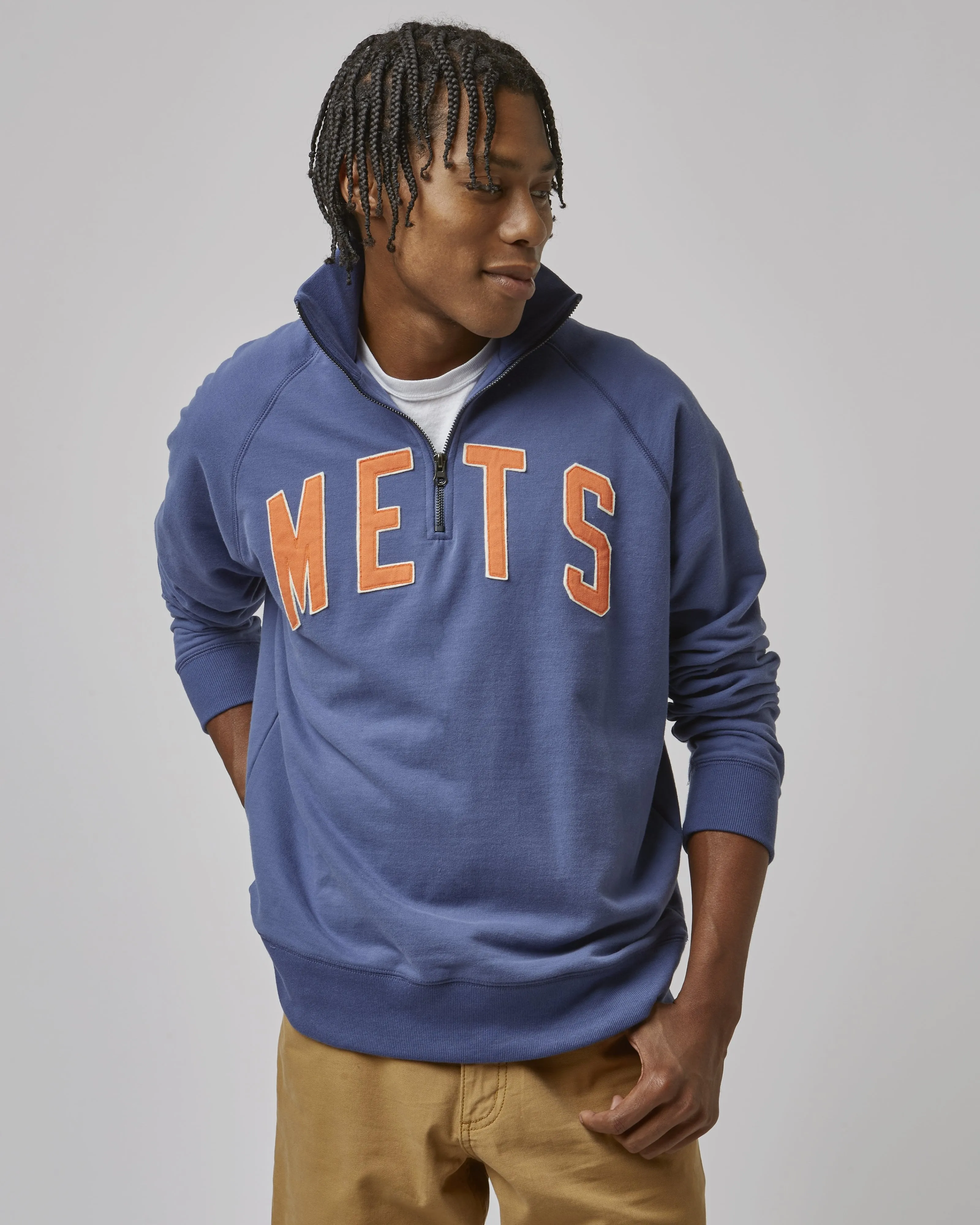 NEW YORK METS BANKS '47 HARRIS SCRIMMAGE 1/4 ZIP sold by 47 product image thumbnail 3