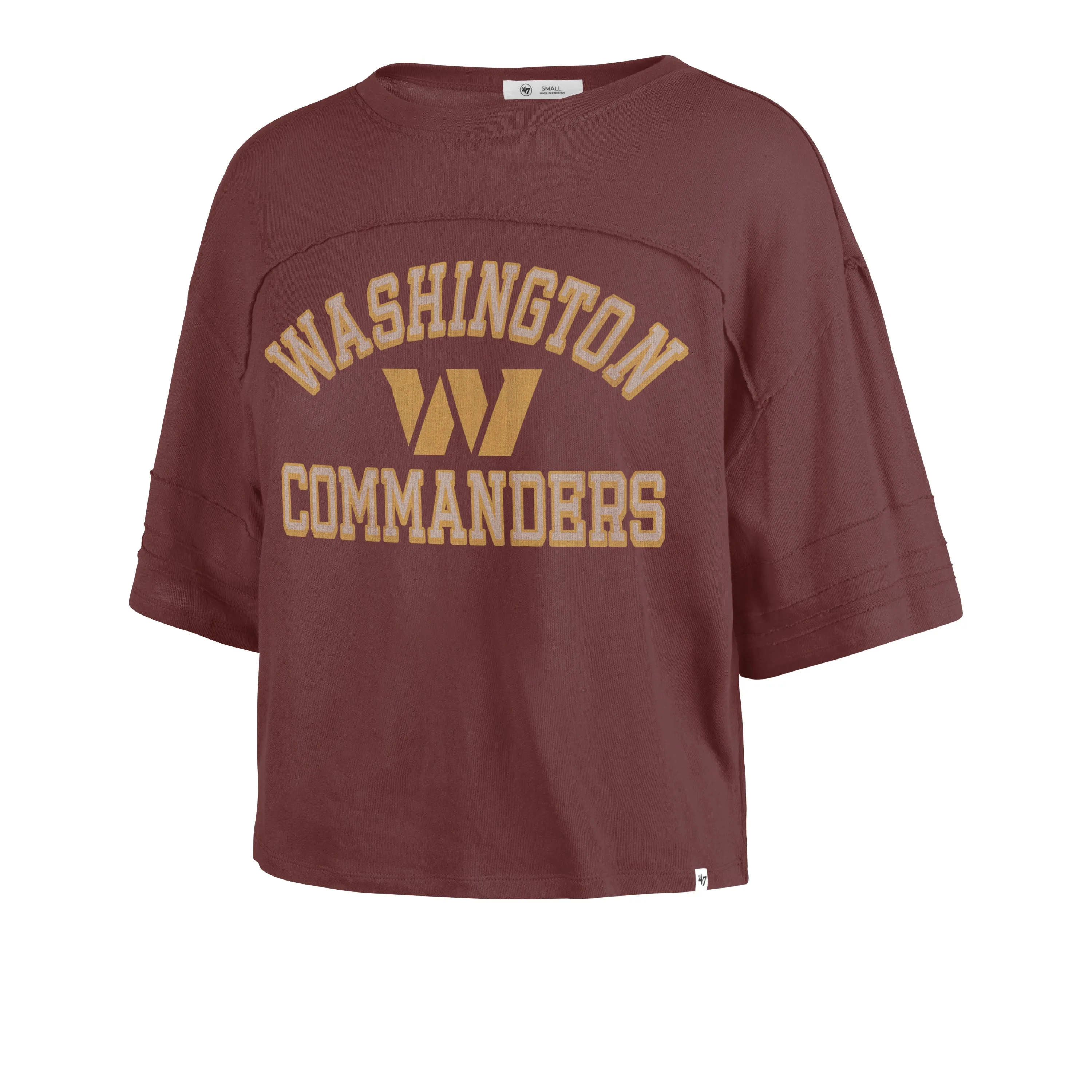 WASHINGTON COMMANDERS HALF MOON '47 STEVIE CROP TEE WOMENS sold by 47