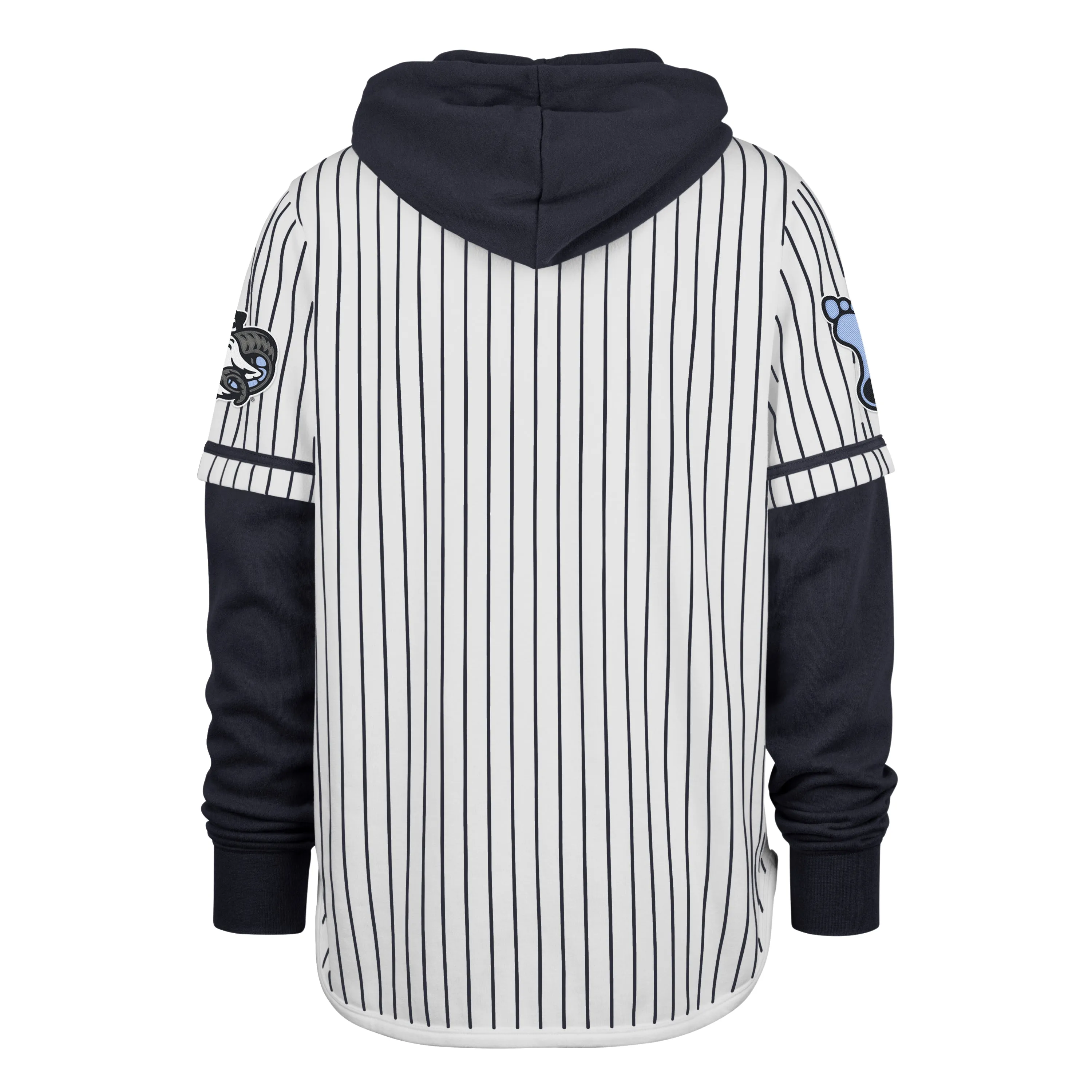NORTH CAROLINA TAR HEELS UNC PINSTRIPE '47 SHORTSTOP PULLOVER HOOD sold by 47 product image thumbnail 2