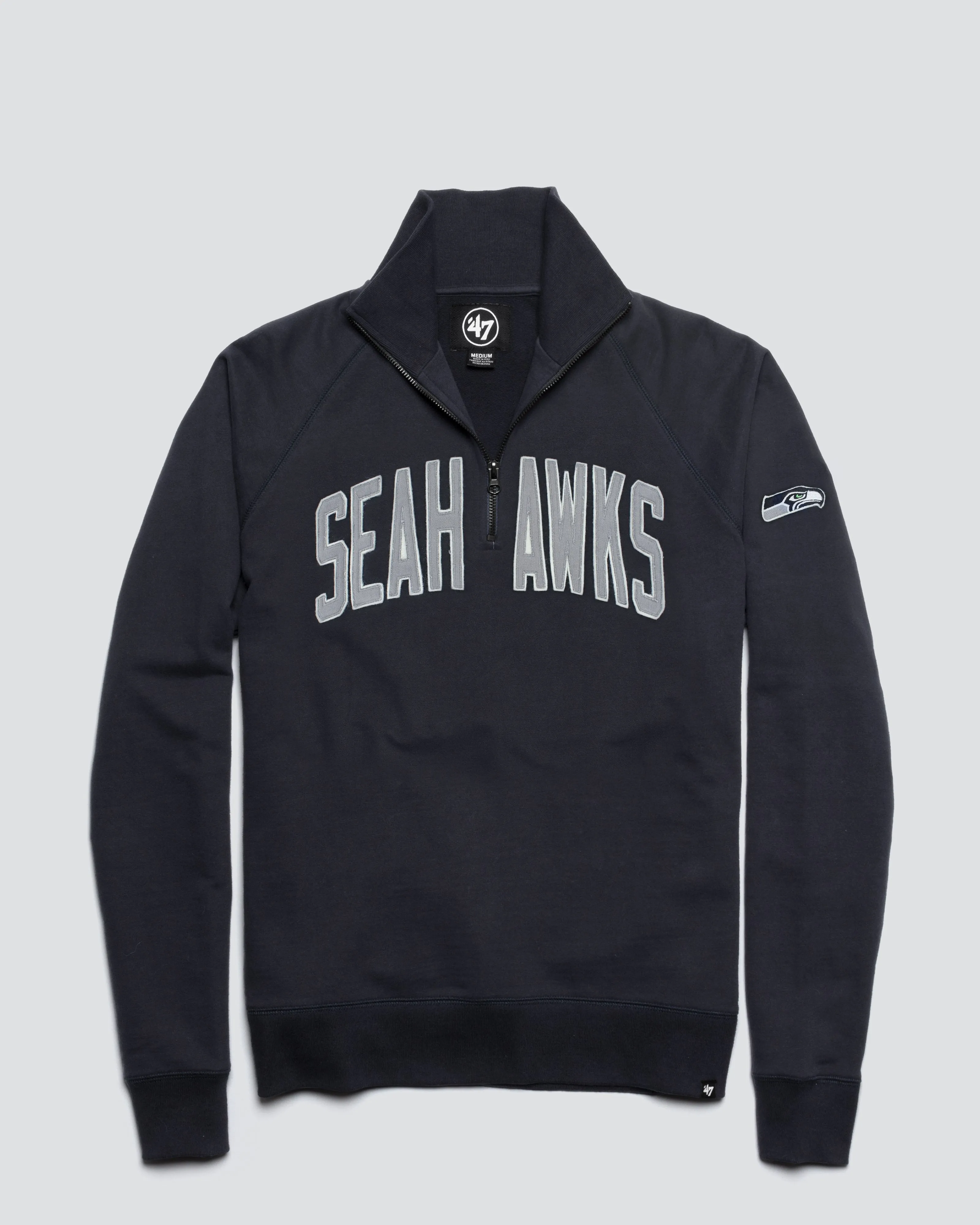SEATTLE SEAHAWKS BANKS '47 HARRIS SCRIMMAGE 1/4 ZIP sold by 47