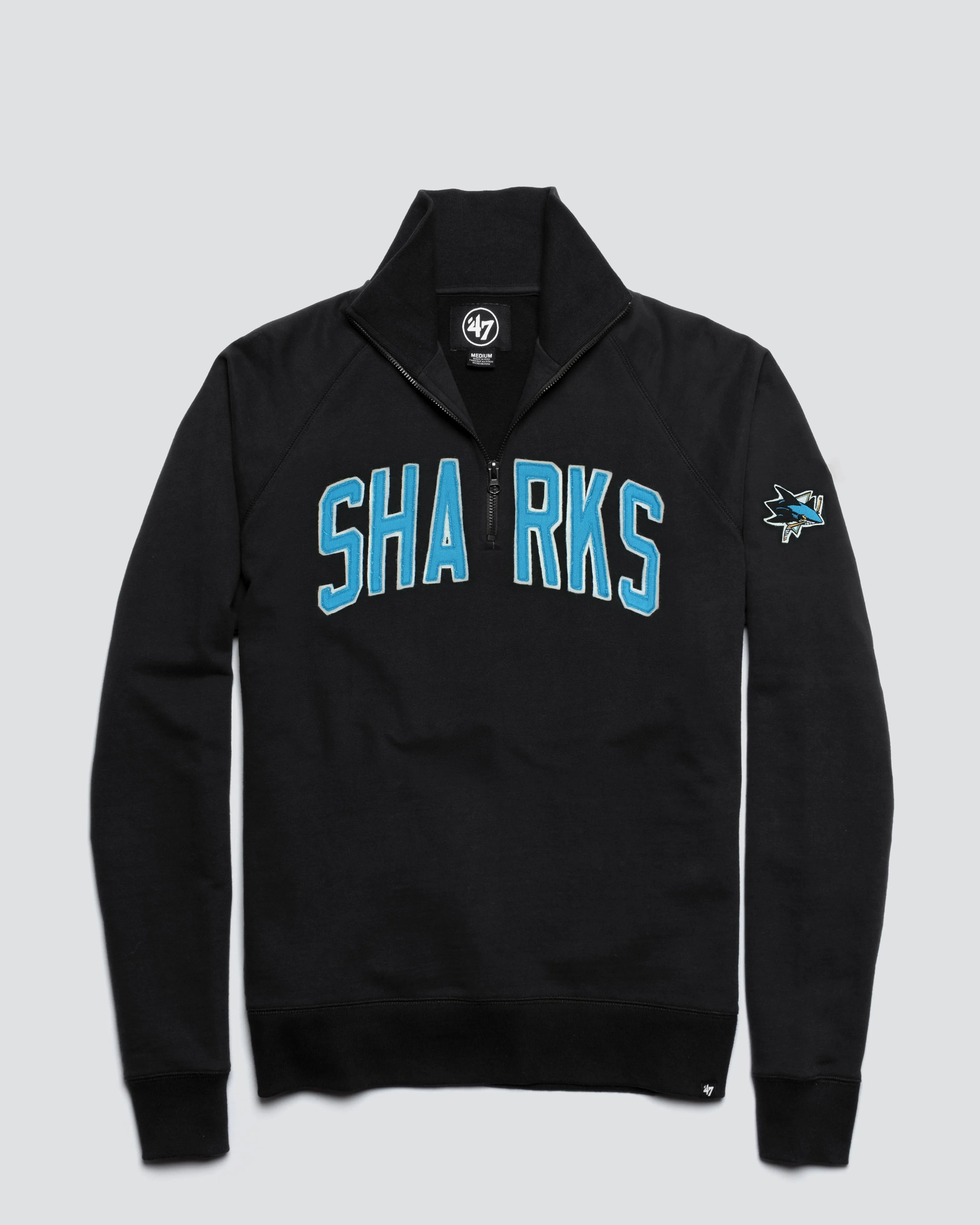 SAN JOSE SHARKS BANKS '47 HARRIS SCRIMMAGE 1/4 ZIP sold by 47