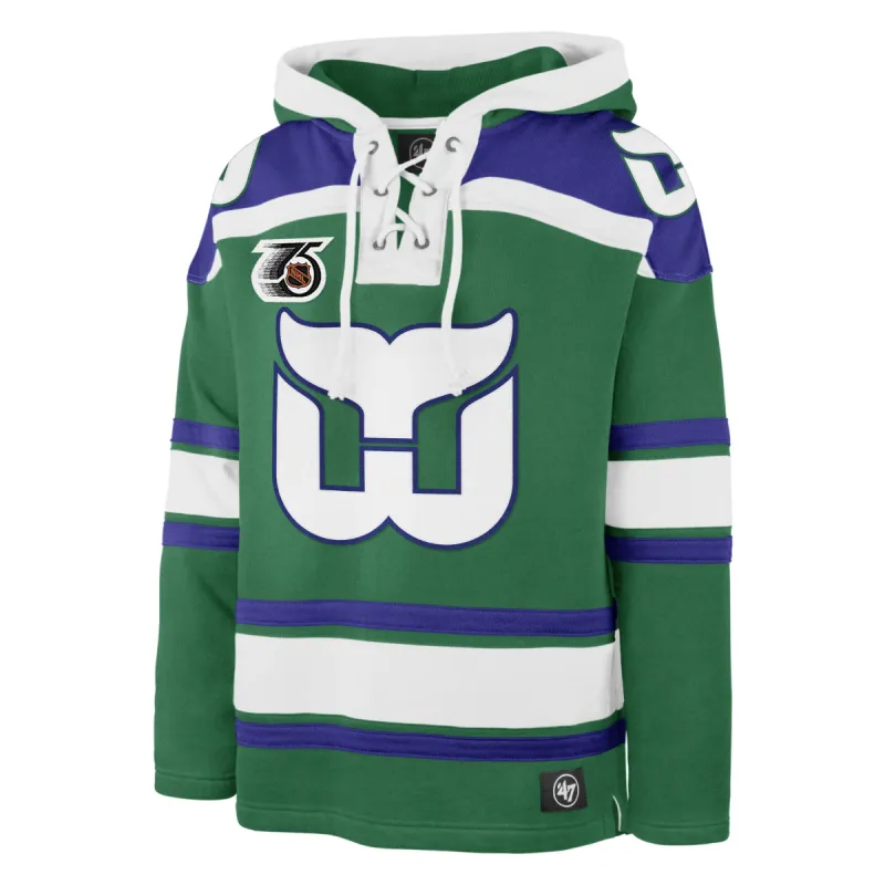 HARTFORD WHALERS VINTAGE RETRO FREEZE SUPERIOR '47 LACER HOOD sold by 47