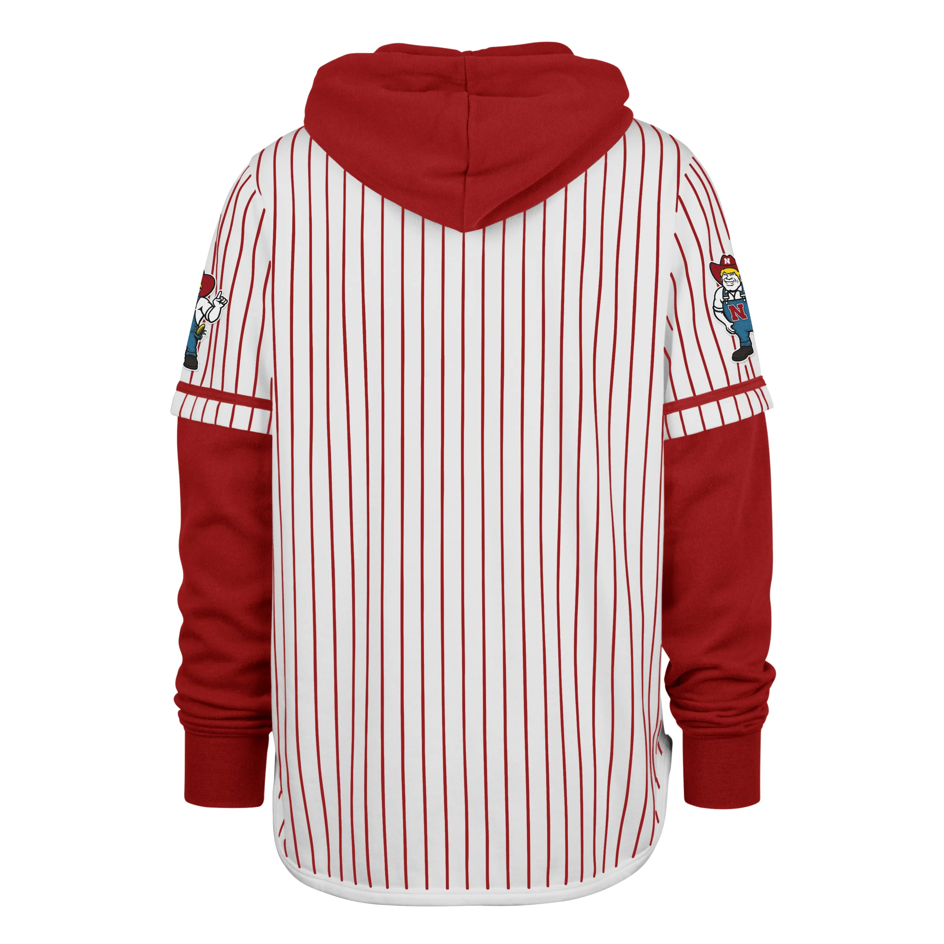 NEBRASKA CORNHUSKERS PINSTRIPE '47 SHORTSTOP PULLOVER HOOD sold by 47 product image thumbnail 2