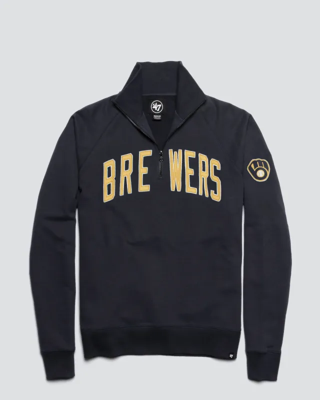 MILWAUKEE BREWERS BANKS '47 HARRIS SCRIMMAGE 1/4 ZIP sold by 47