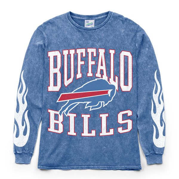 BUFFALO BILLS ROCKER VINTAGE TUBULAR BOYFRIEND LS TEE WMN sold by 47