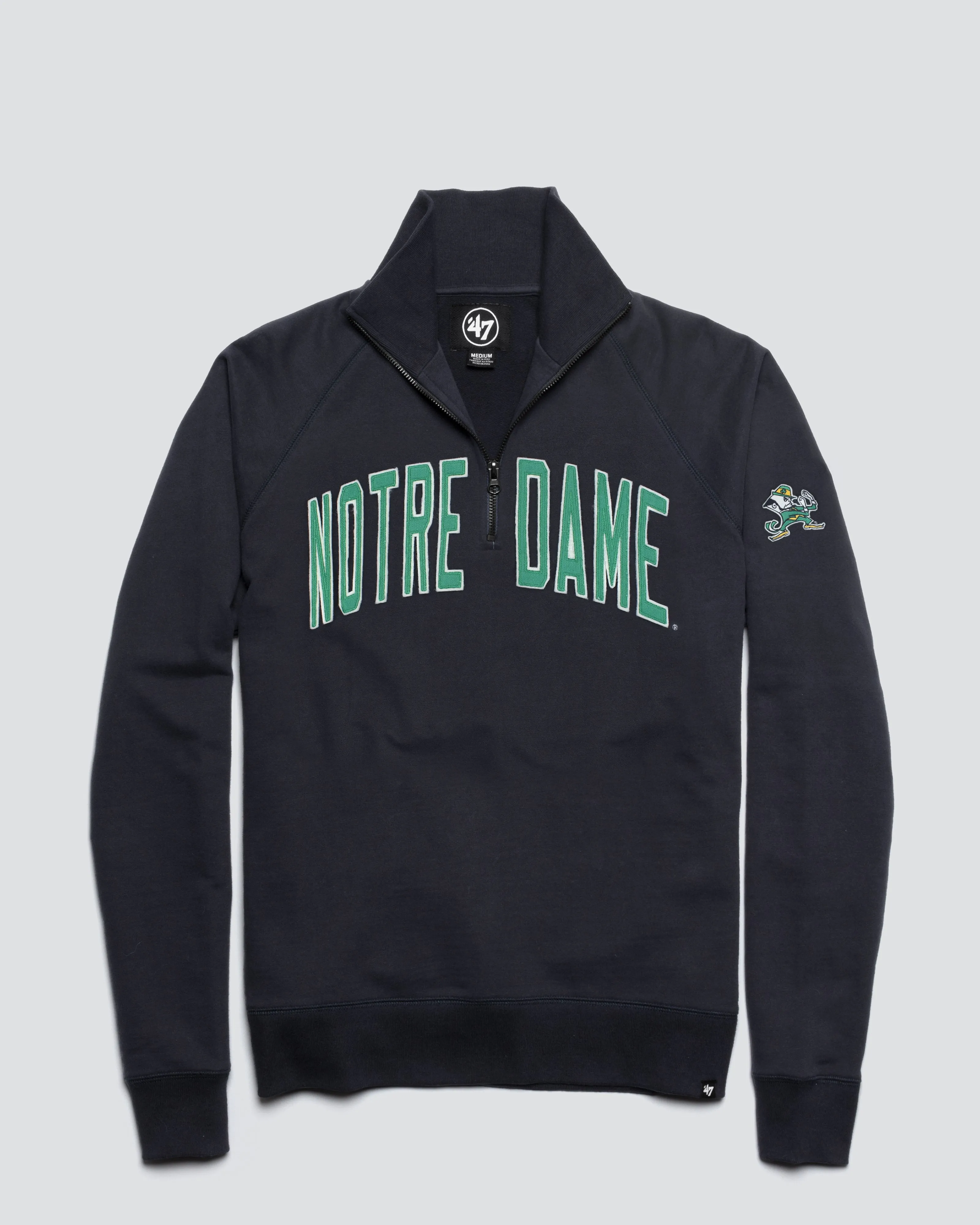 NOTRE DAME FIGHTING IRISH BANKS '47 HARRIS SCRIMMAGE 1/4 ZIP sold by 47