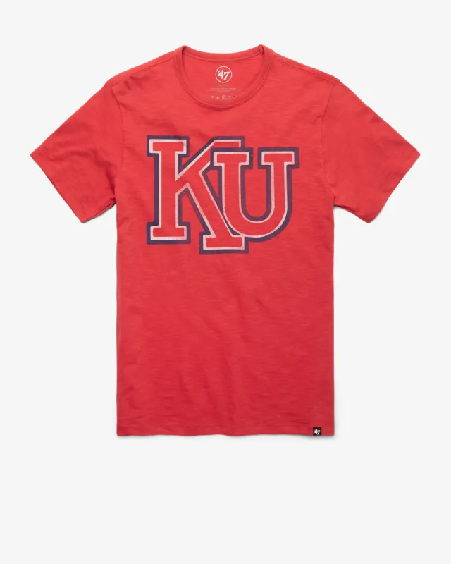 KANSAS JAYHAWKS VINTAGE GRIT '47 SCRUM TEE sold by 47