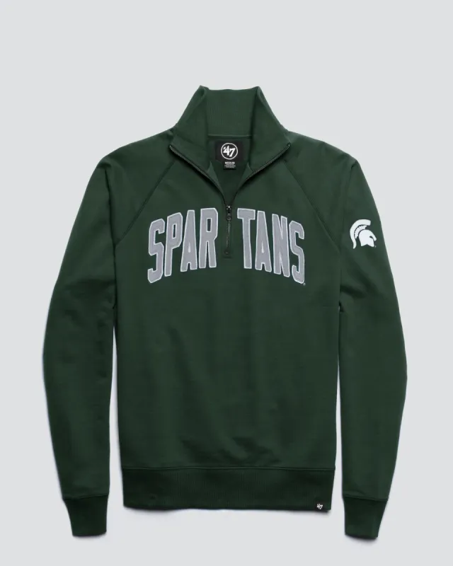 MICHIGAN STATE SPARTANS BANKS '47 HARRIS SCRIMMAGE 1/4 ZIP sold by 47