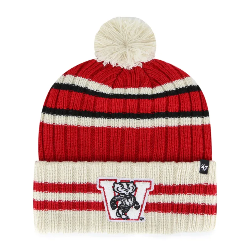 WISCONSIN BADGERS NO HUDDLE '47 CUFF KNIT sold by 47