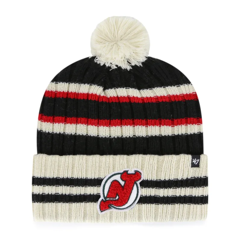 NEW JERSEY DEVILS VINTAGE NO HUDDLE '47 CUFF KNIT sold by 47