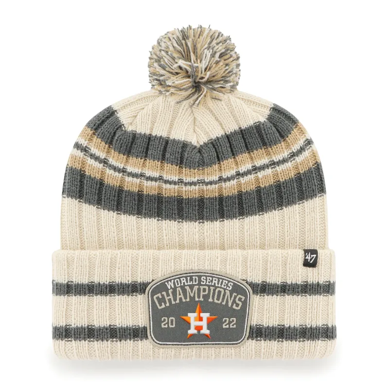 HOUSTON ASTROS 2022 WORLD SERIES CHAMPS HONE PATCH '47 CUFF KNIT sold by 47