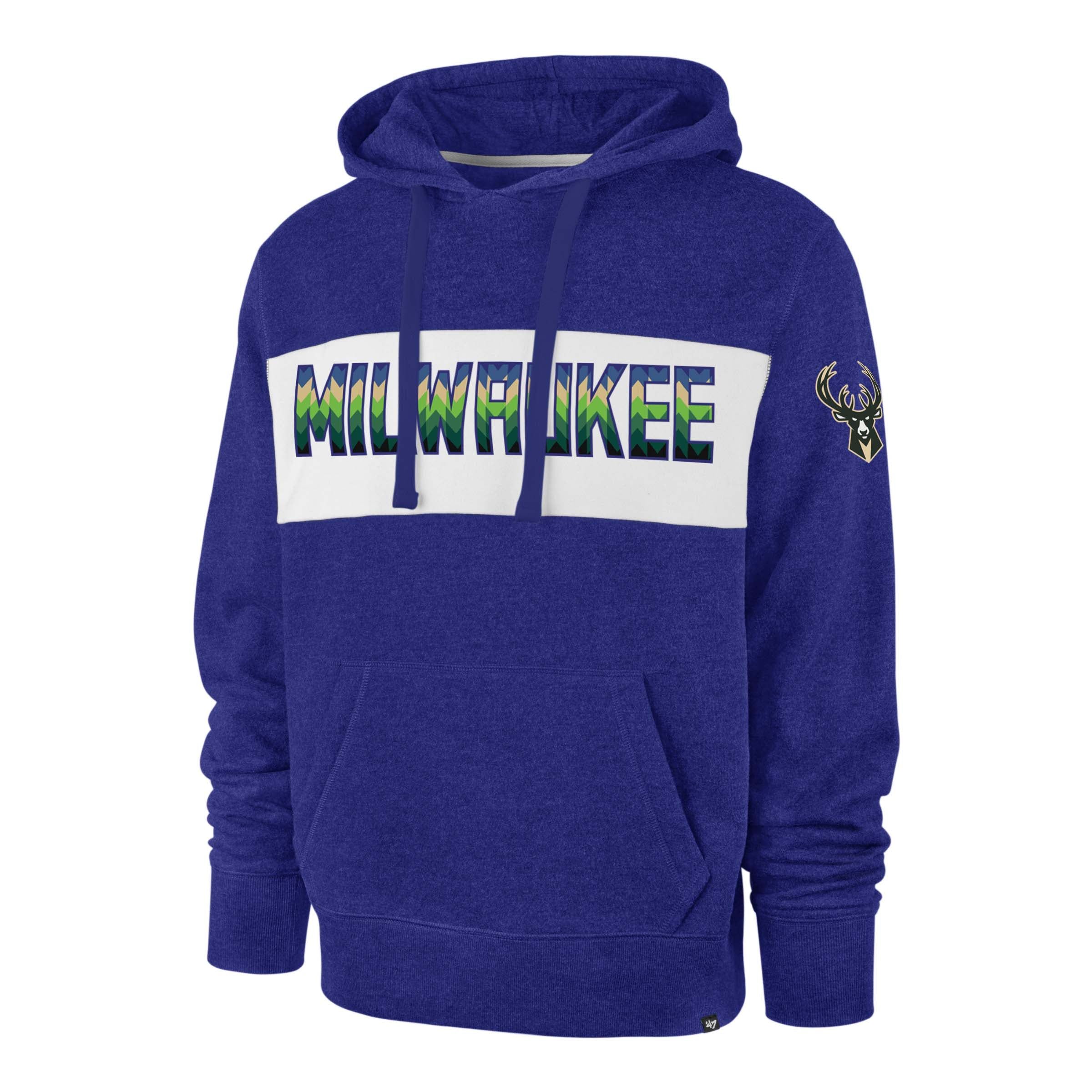 MILWAUKEE BUCKS F23 CITY EDITION DUBS UP '47 CHEST PASS HOOD sold by 47