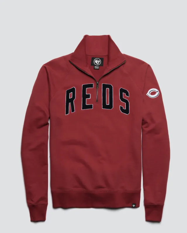 CINCINNATI REDS BANKS '47 HARRIS SCRIMMAGE 1/4 ZIP sold by 47