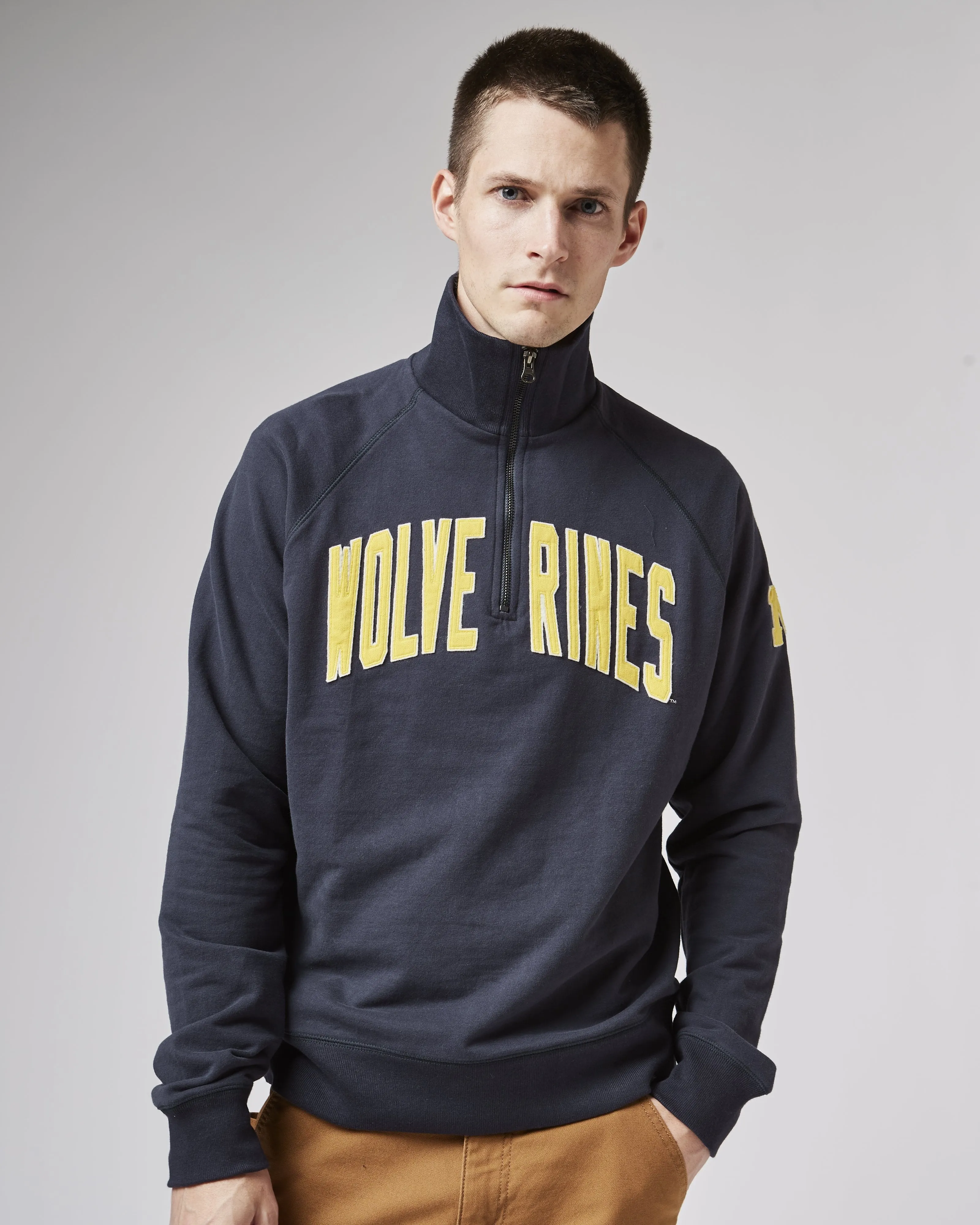 MICHIGAN WOLVERINES BANKS '47 HARRIS SCRIMMAGE 1/4 ZIP sold by 47 product image thumbnail 3