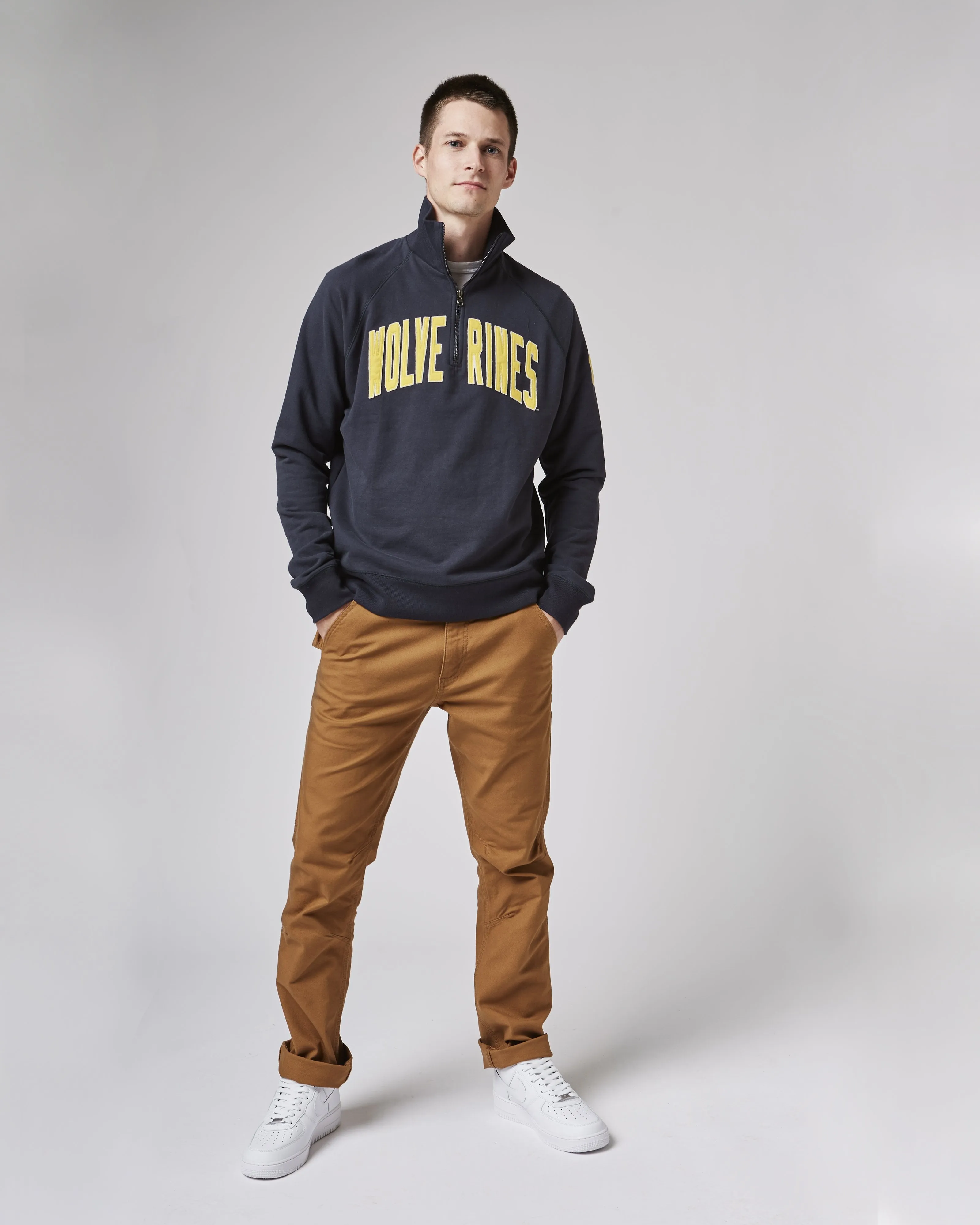 MICHIGAN WOLVERINES BANKS '47 HARRIS SCRIMMAGE 1/4 ZIP sold by 47 product image thumbnail 2