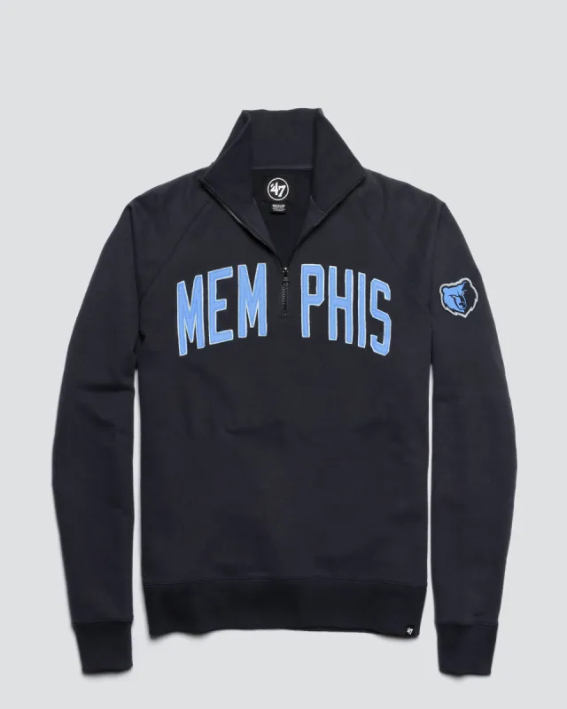 MEMPHIS GRIZZLIES BANKS '47 HARRIS SCRIMMAGE 1/4 ZIP sold by 47