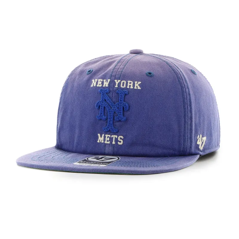 NEW YORK METS COOPERSTOWN DUSTED DOUBLE PLAY '47 CAPTAIN RL made by 47