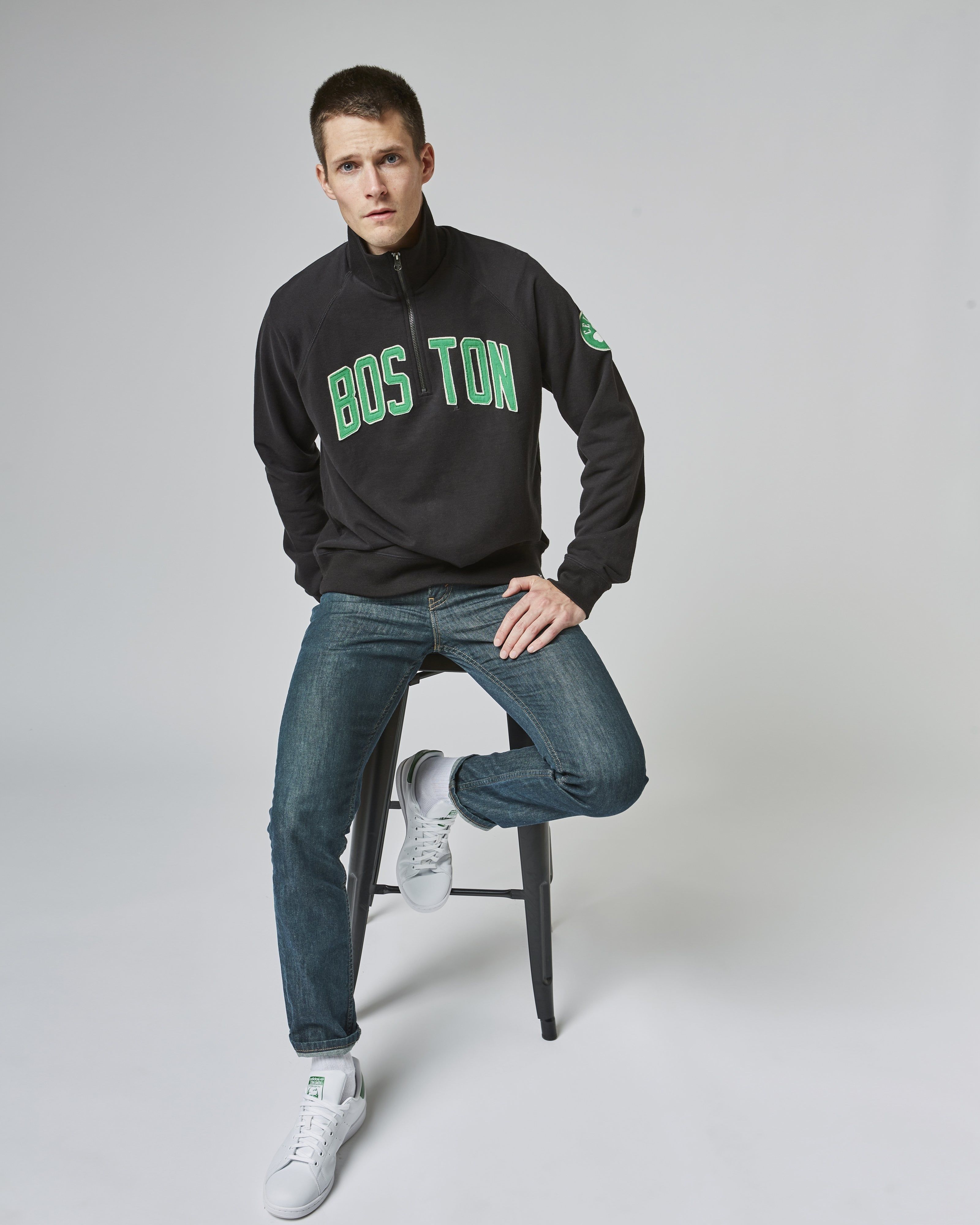 BOSTON CELTICS BANKS '47 HARRIS SCRIMMAGE 1/4 ZIP sold by 47 product image thumbnail 2