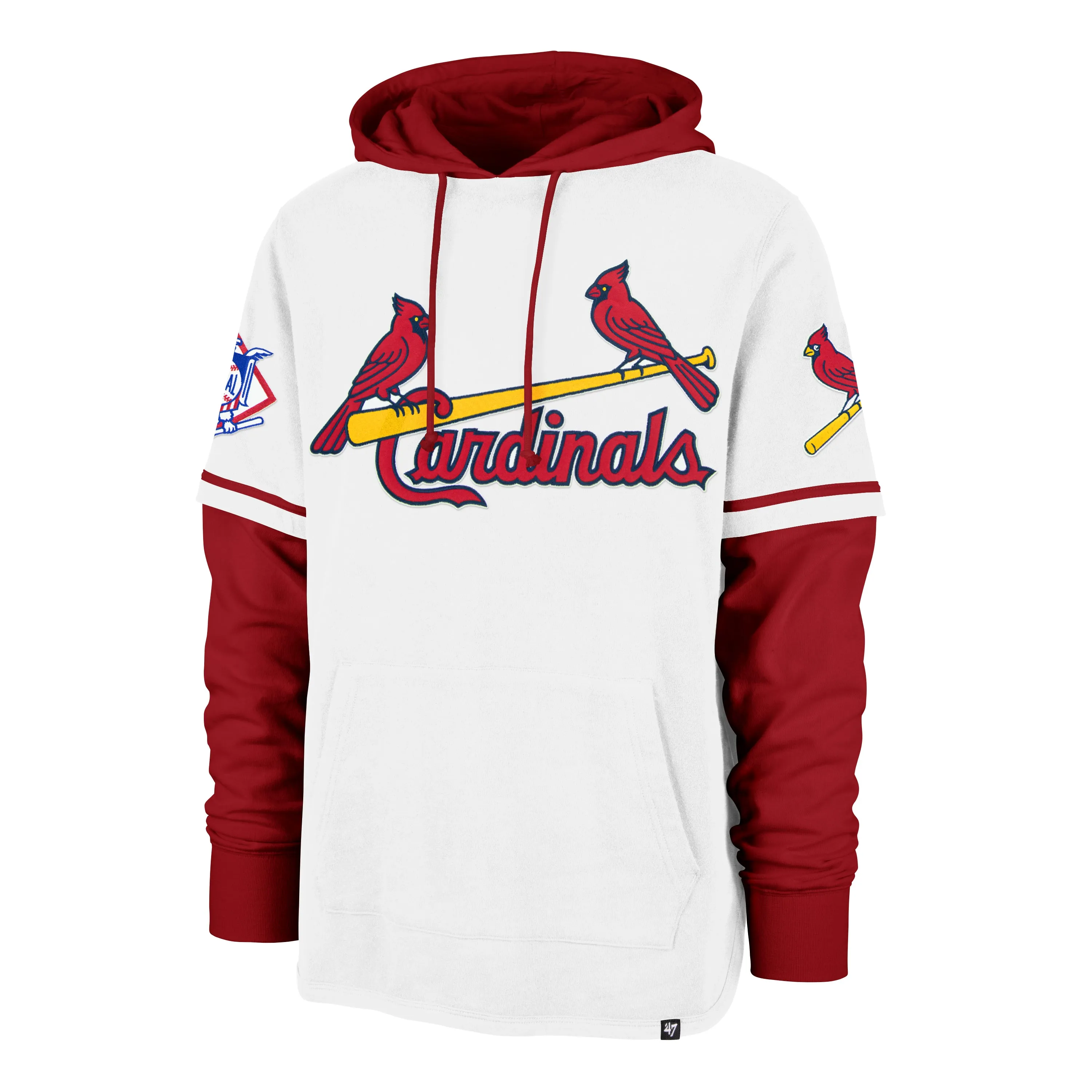 ST. LOUIS CARDINALS COOPERSTOWN TRIFECTA '47 SHORTSTOP PULLOVER HOOD sold by 47