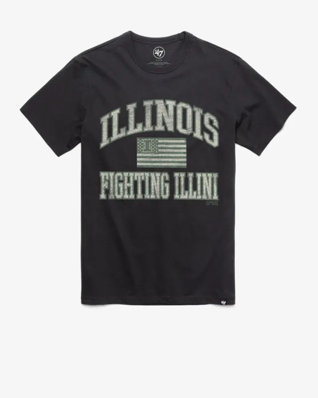 ILLINOIS FIGHTING ILLINI OPERATION HAT TRICK OHT MAJOR '47 FRANKLIN TEE sold by 47