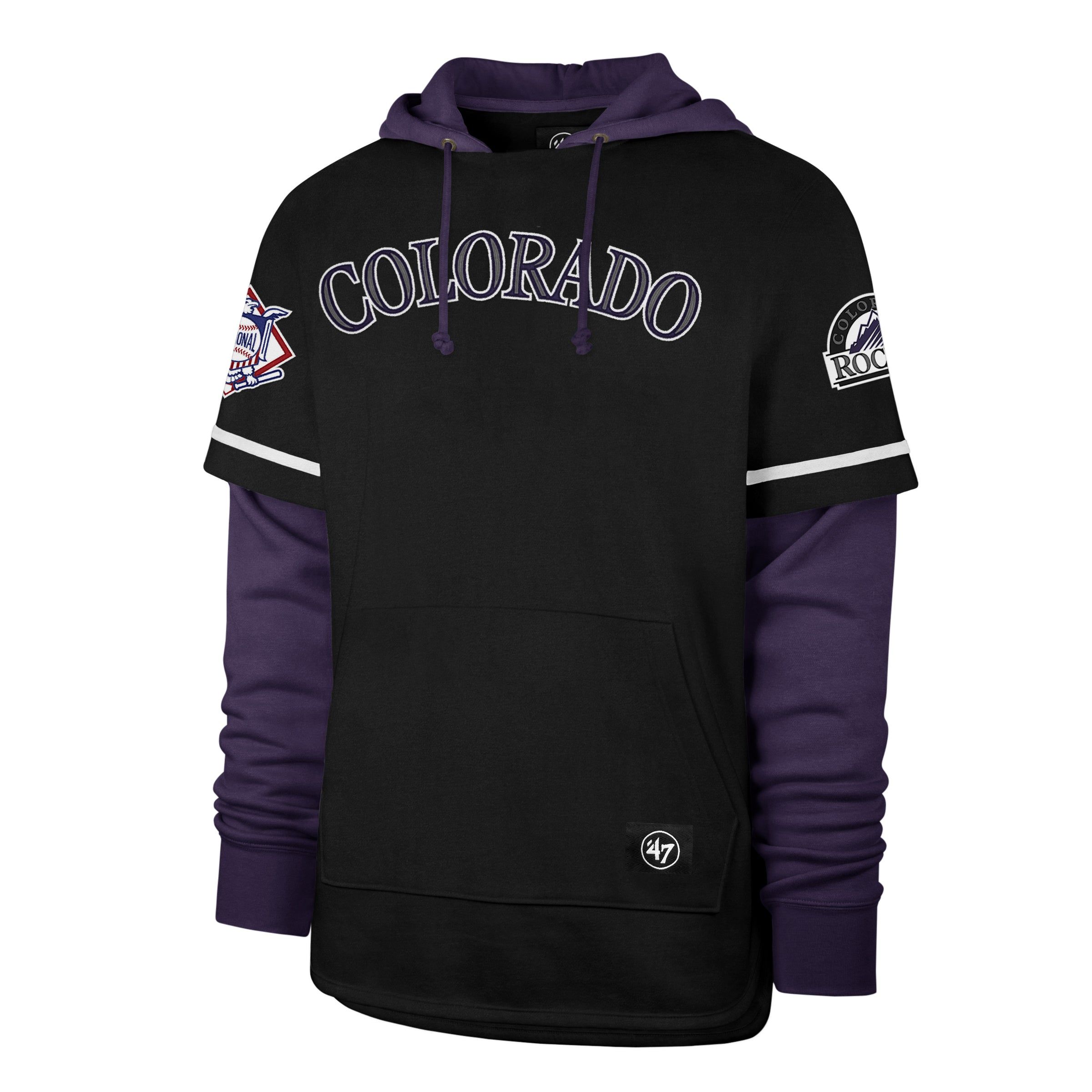 COLORADO ROCKIES TRIFECTA '47 SHORTSTOP PULLOVER HOOD sold by 47