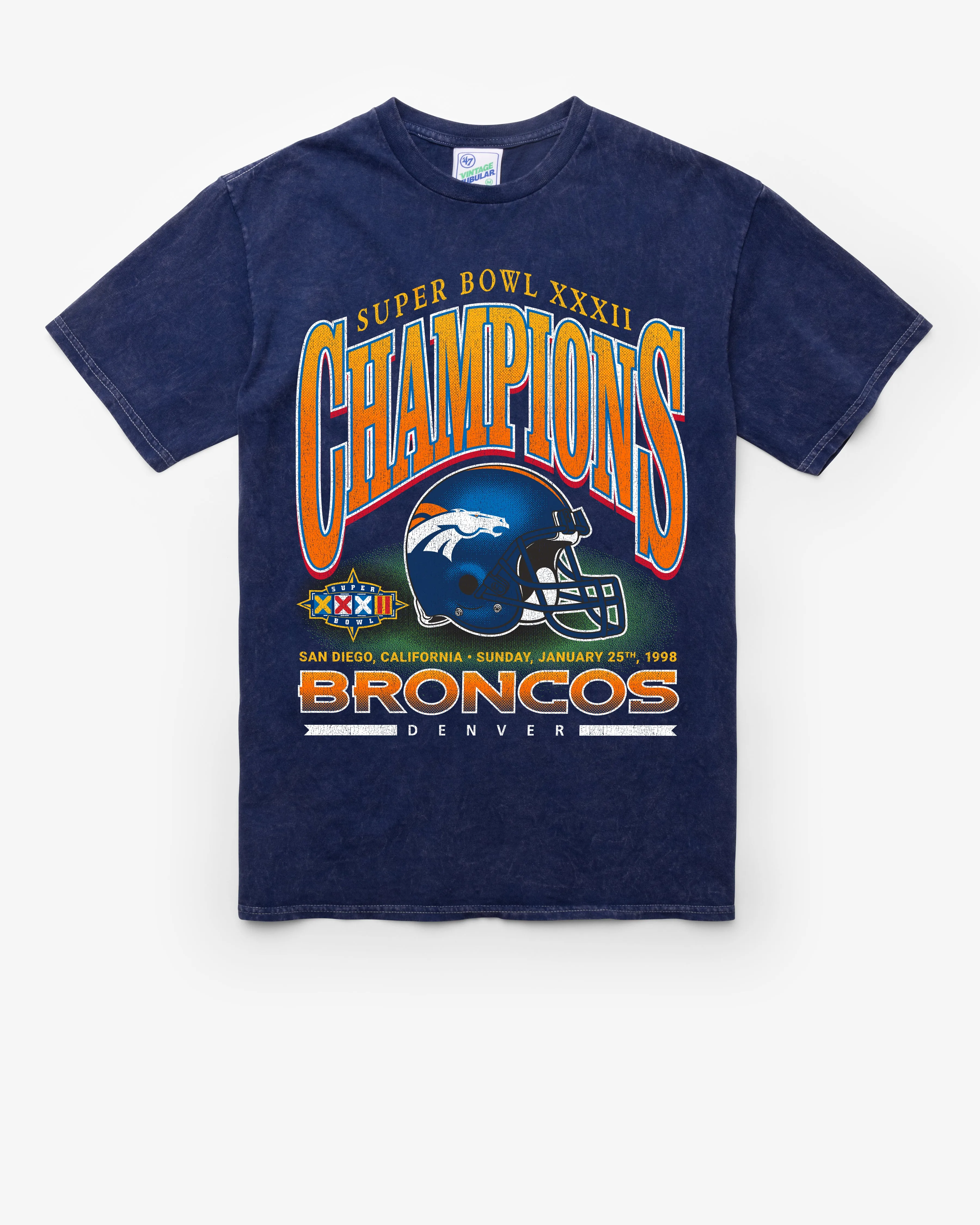 DENVER BRONCOS SUPER BOWL GRIDIRON LOCKER '47 VINTAGE TUBULAR TEE sold by 47