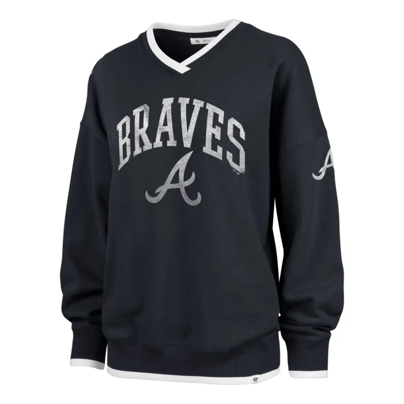 ATLANTA BRAVES WAX PACK DAZE EIGHTIES '47 PULLOVER WOMENS sold by 47