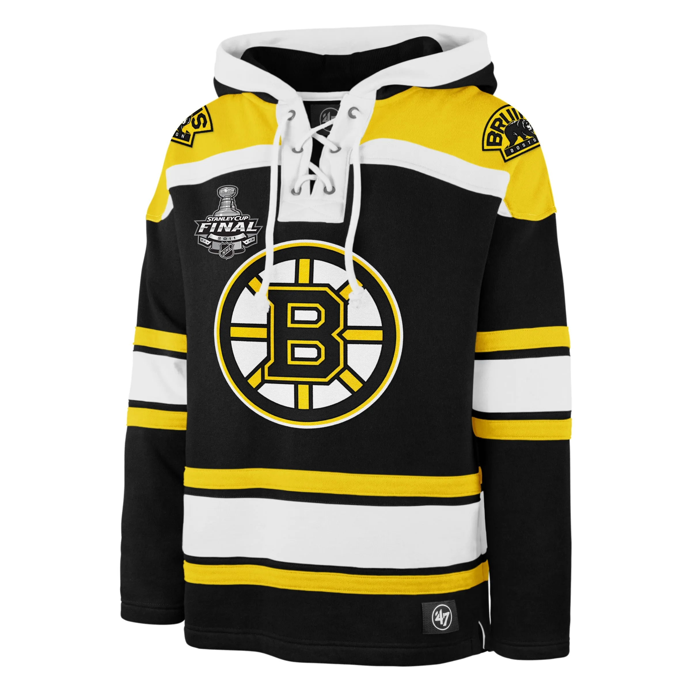 BOSTON BRUINS 100TH ANNIVERSARY RETURN OF A CHAMPION RETRO FREEZE SUPERIOR '47 LACER HOOD sold by 47