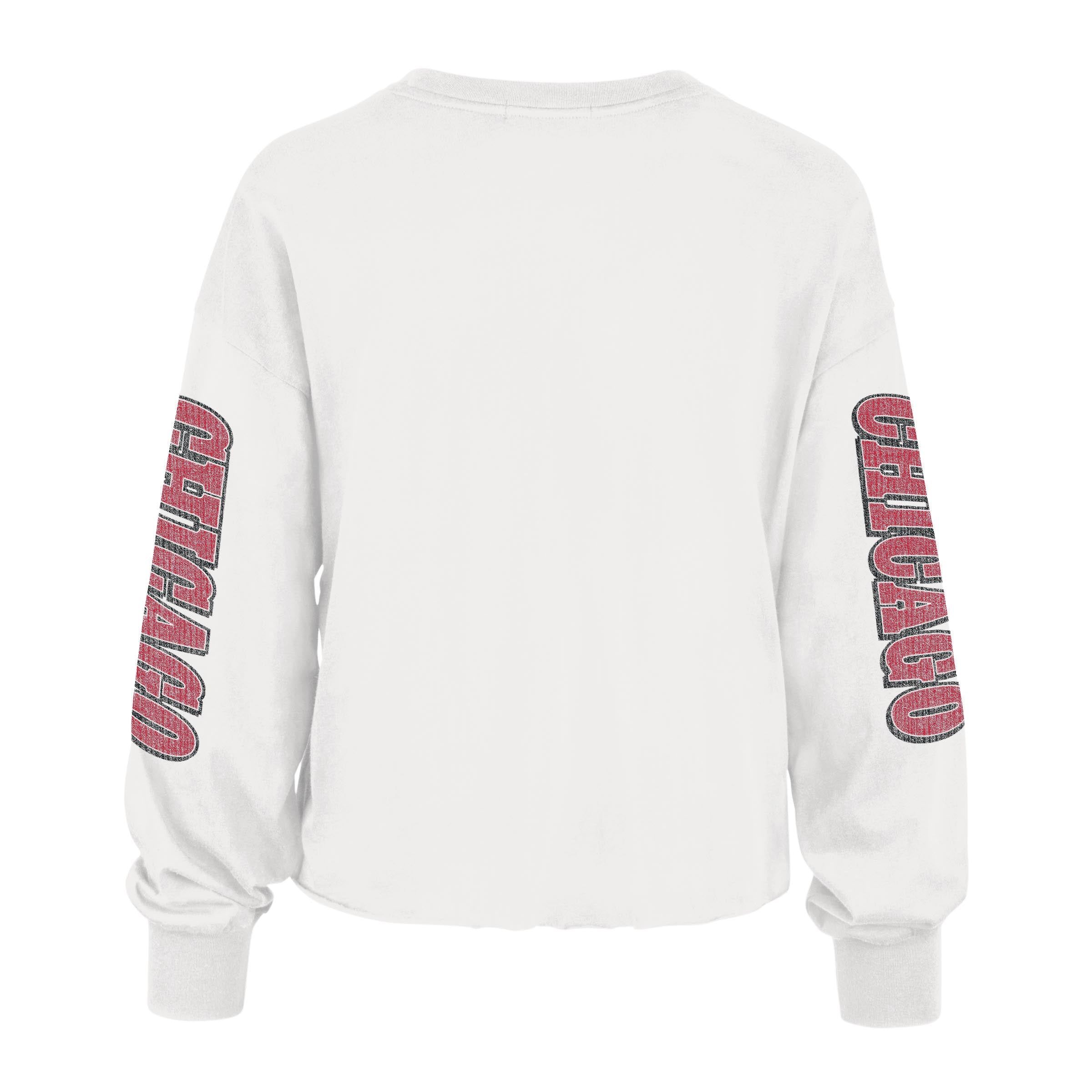 CHICAGO BLACKHAWKS VINTAGE BRUSH BACK '47 PARKWAY LONG SLEEVE WOMENS sold by 47 product image thumbnail 2