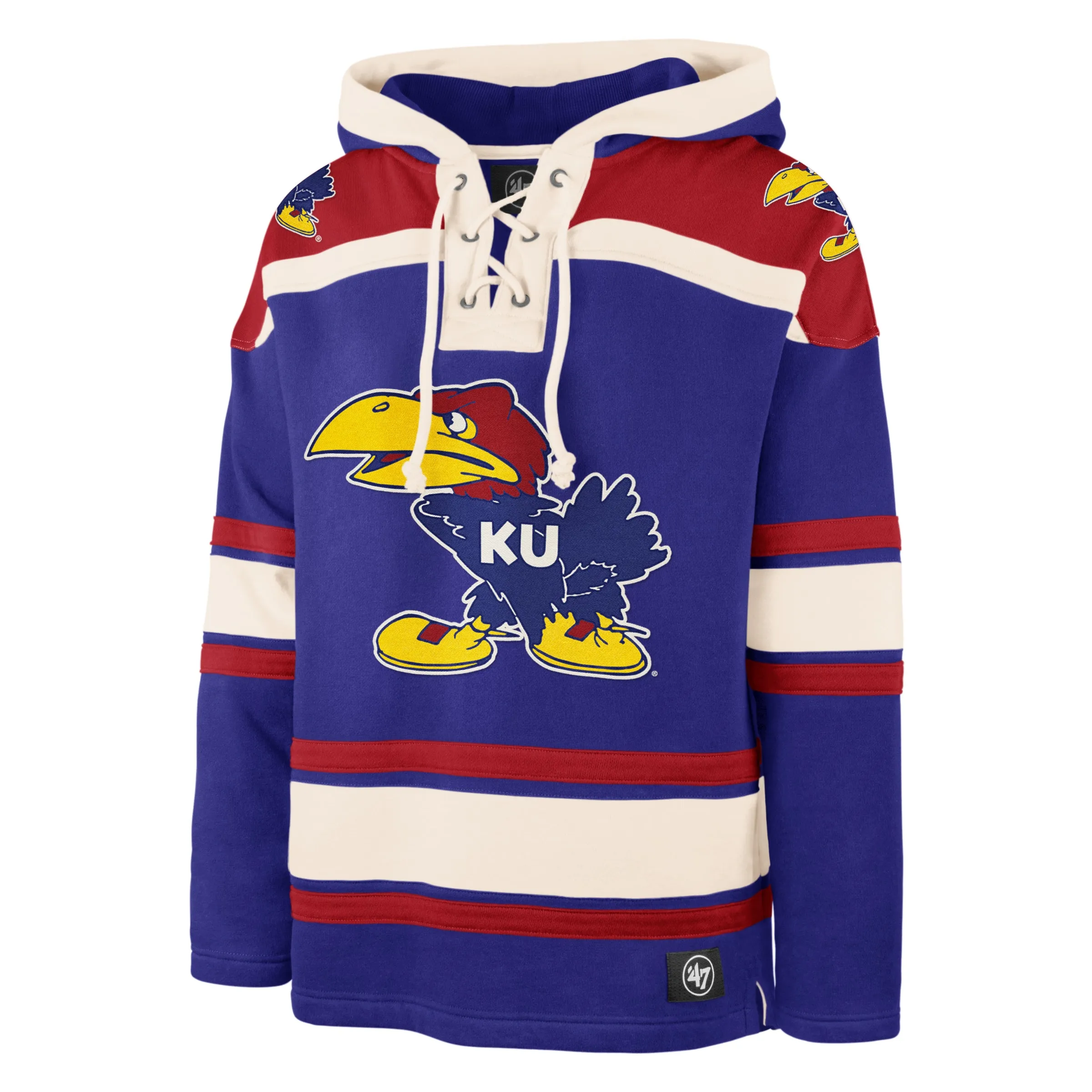 KANSAS JAYHAWKS VINTAGE SUPERIOR '47 LACER HOOD sold by 47