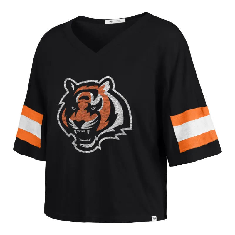 CINCINNATI BENGALS GRIDIRON PREMIER '47 SCOUT CROP TEE WOMENS made by 47
