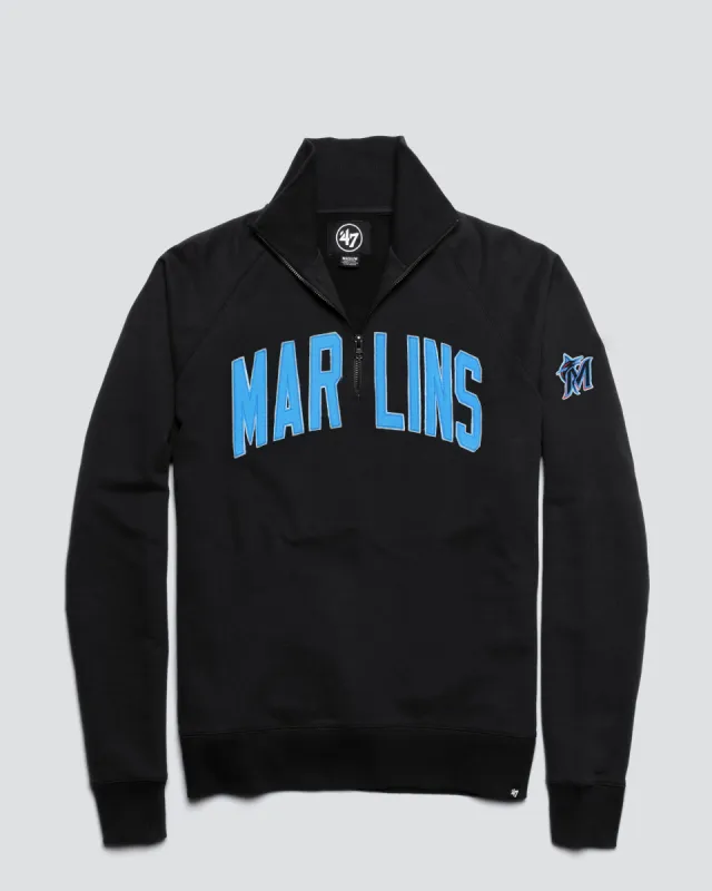 MIAMI MARLINS BANKS '47 HARRIS SCRIMMAGE 1/4 ZIP sold by 47