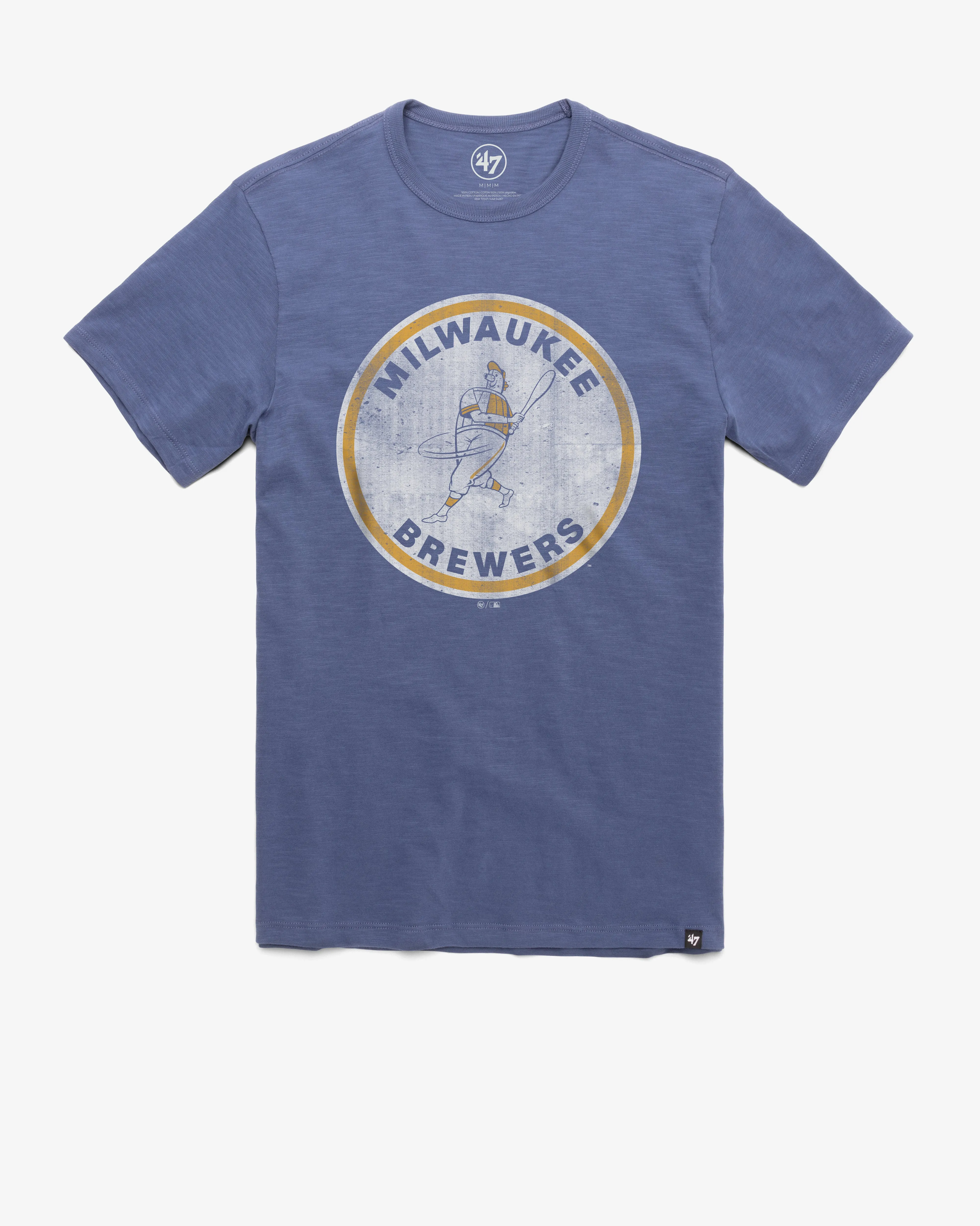MILWAUKEE BREWERS COOPERSTOWN GRIT '47 SCRUM TEE sold by 47