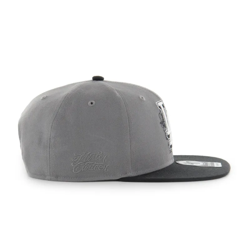 応援グッズ MR CARTOON DODGERS 47 GRAFFITI CAP GREY MISTER CARTOON LA DODGERS 47 GRAFFITI SNAPBACK CAP BLUE ミスター