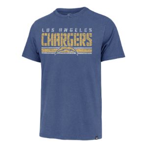 LOS ANGELES CHARGERS STRIPE THRU '47 FRANKLIN TEE sold by 47