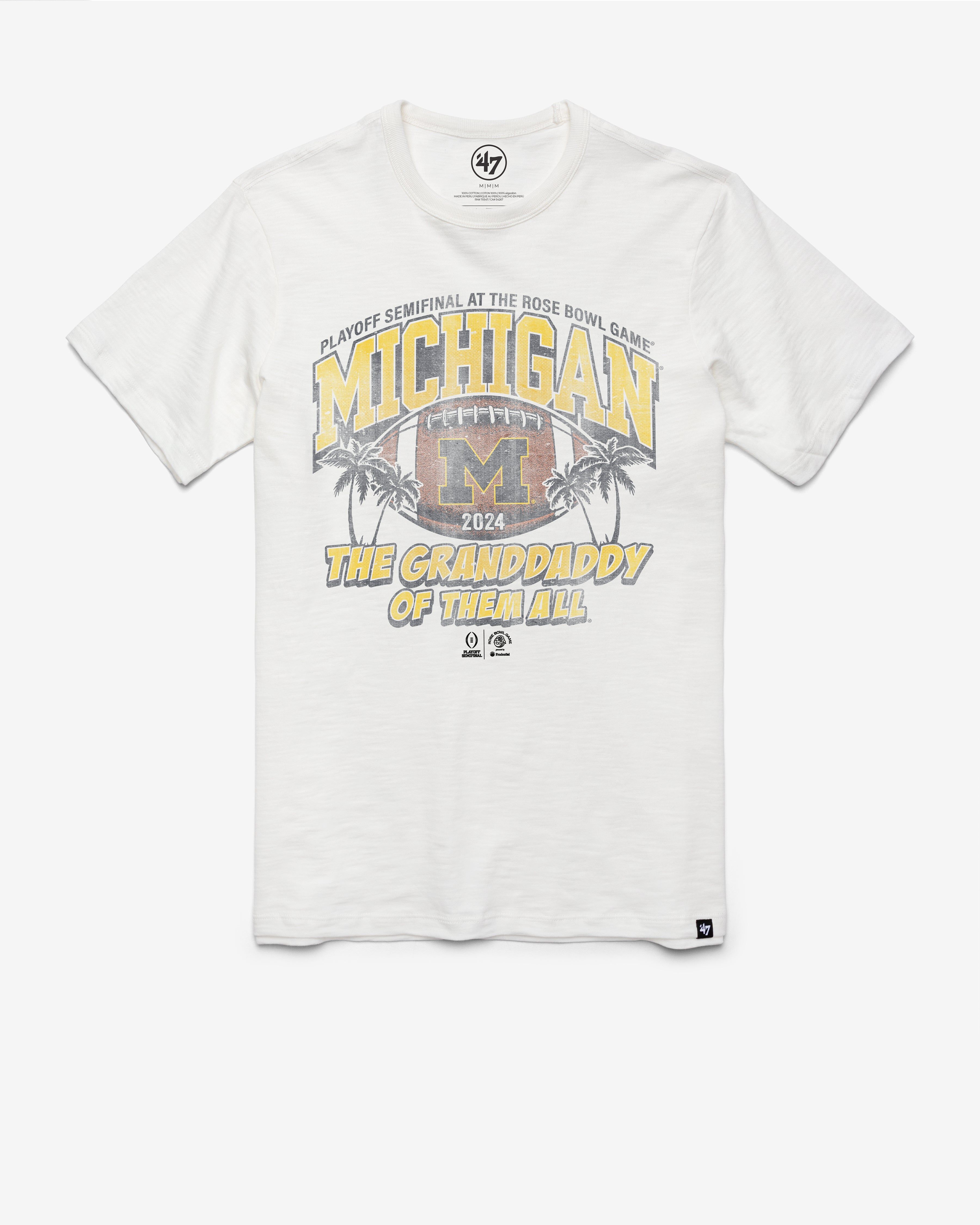 MICHIGAN WOLVERINES CFP SEMI FINAL '47 SCRUM TEE sold by 47