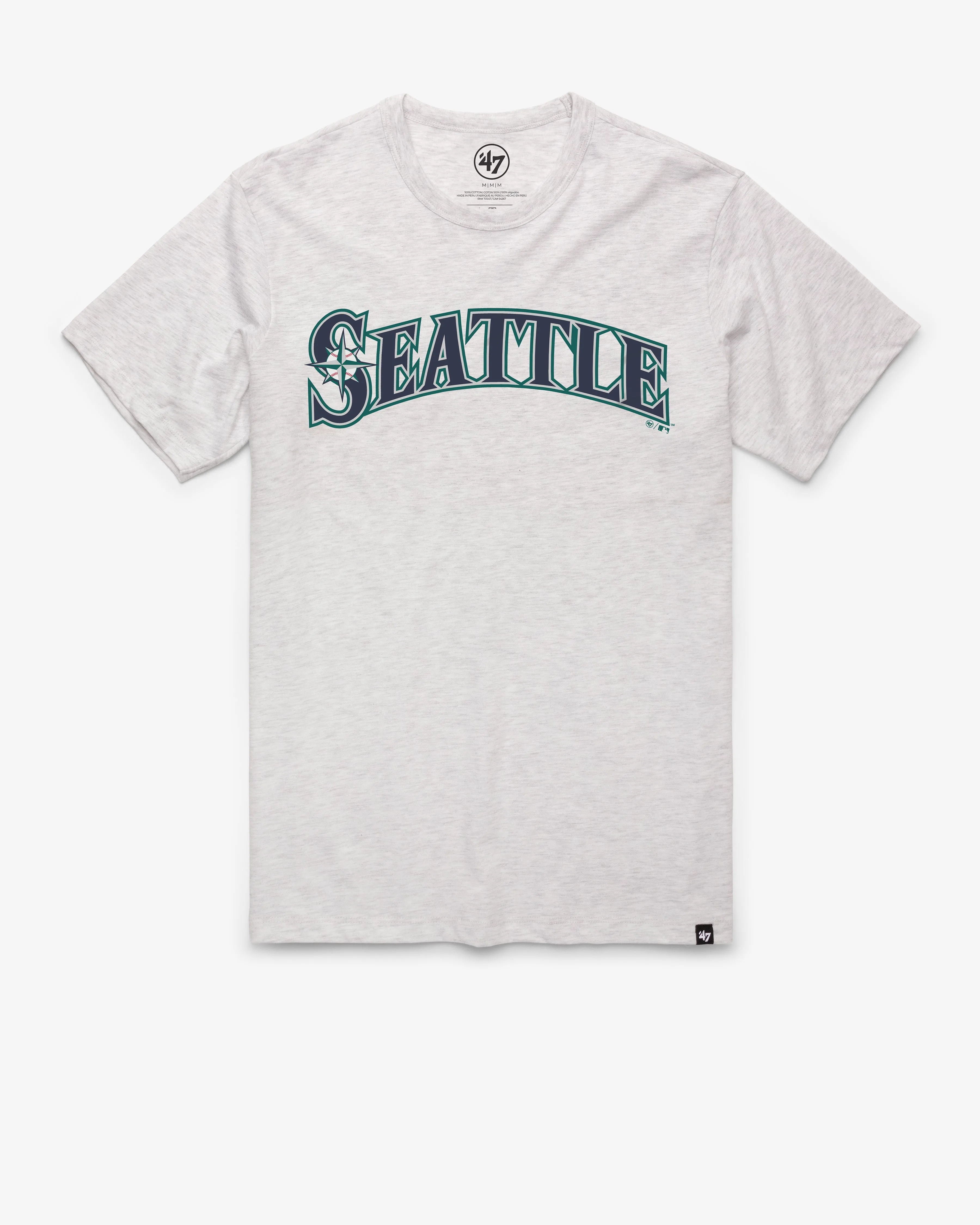 SEATTLE MARINERS COOPERSTOWN WORDMARK '47 FRANKLIN TEE sold by 47
