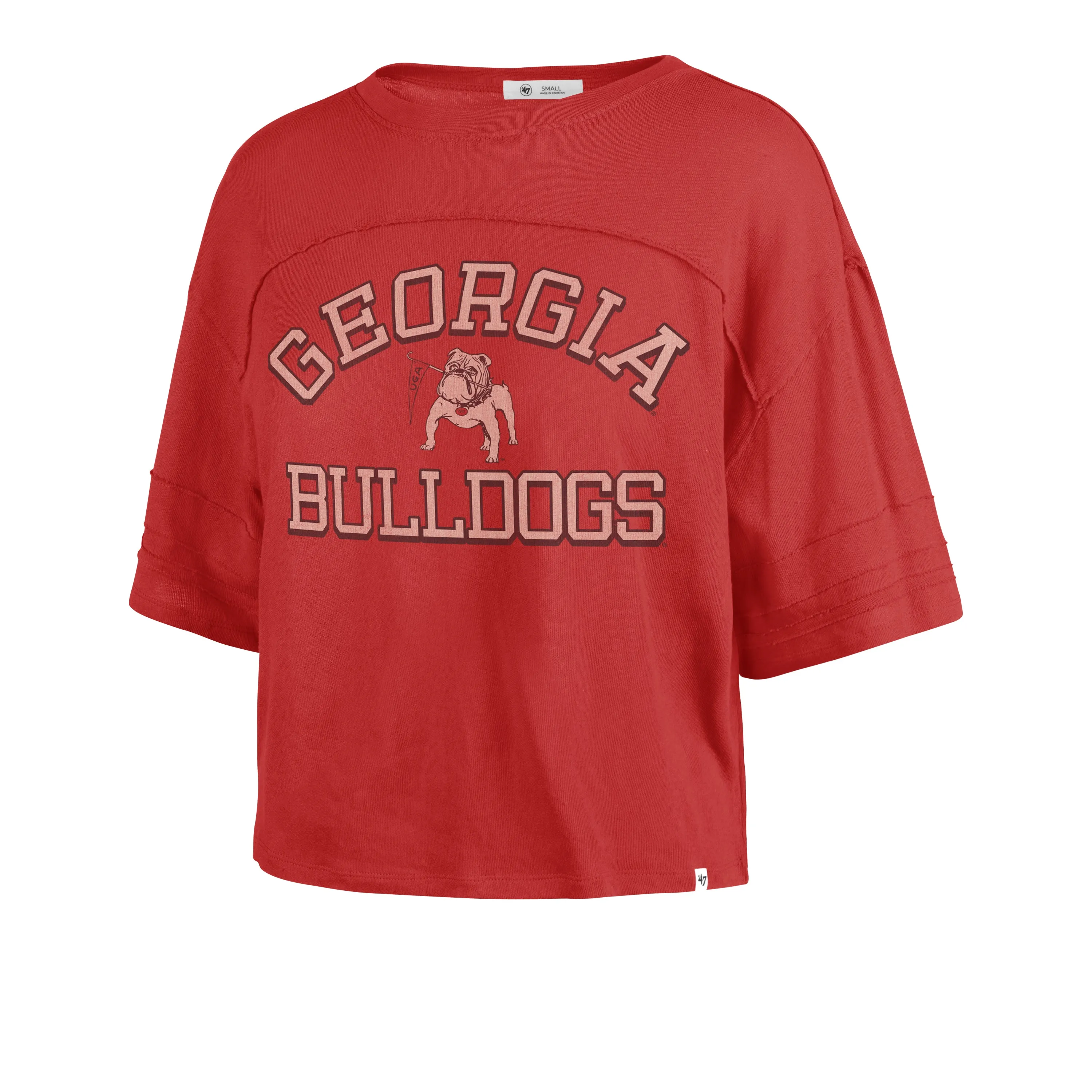 GEORGIA BULLDOGS VINTAGE HALF MOON '47 STEVIE CROP TEE WOMENS sold by 47