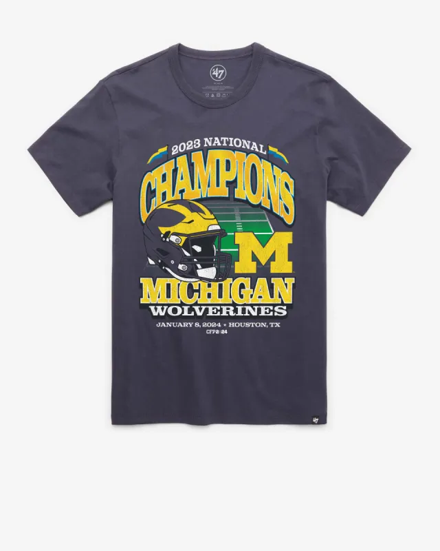MICHIGAN WOLVERINES 2023 CFP NATIONAL CHAMPIONS '47 FRANKLIN TEE sold by 47