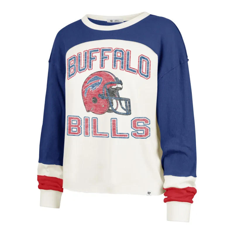 BUFFALO BILLS HISTORIC GRIDIRON CURVE '47 TONI LONG SLEEVE TEE WOMENS sold by 47