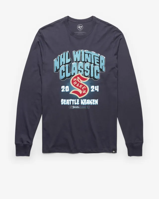 SEATTLE KRAKEN 2024 WINTER CLASSIC REGIONAL '47 FRANKLIN LONG SLEEVE TEE sold by 47