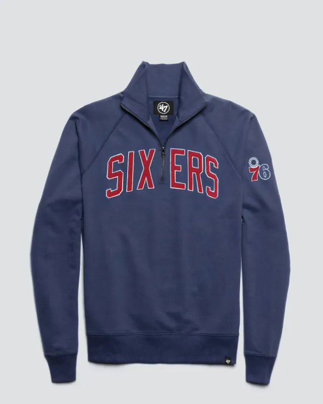 PHILADELPHIA 76ERS BANKS '47 HARRIS SCRIMMAGE 1/4 ZIP sold by 47
