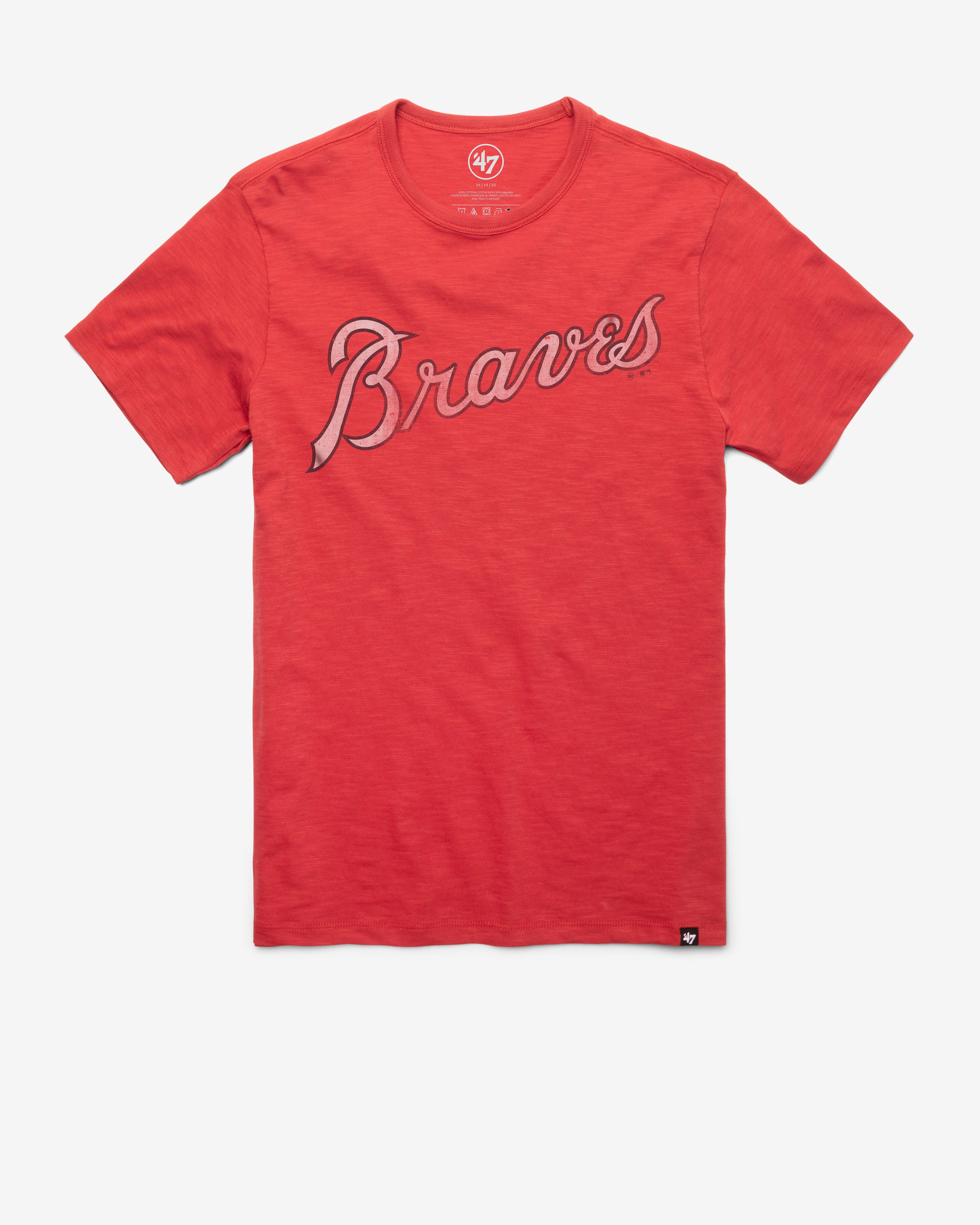 ATLANTA BRAVES COOPERSTOWN GRIT WORDMARK '47 SCRUM TEE sold by 47