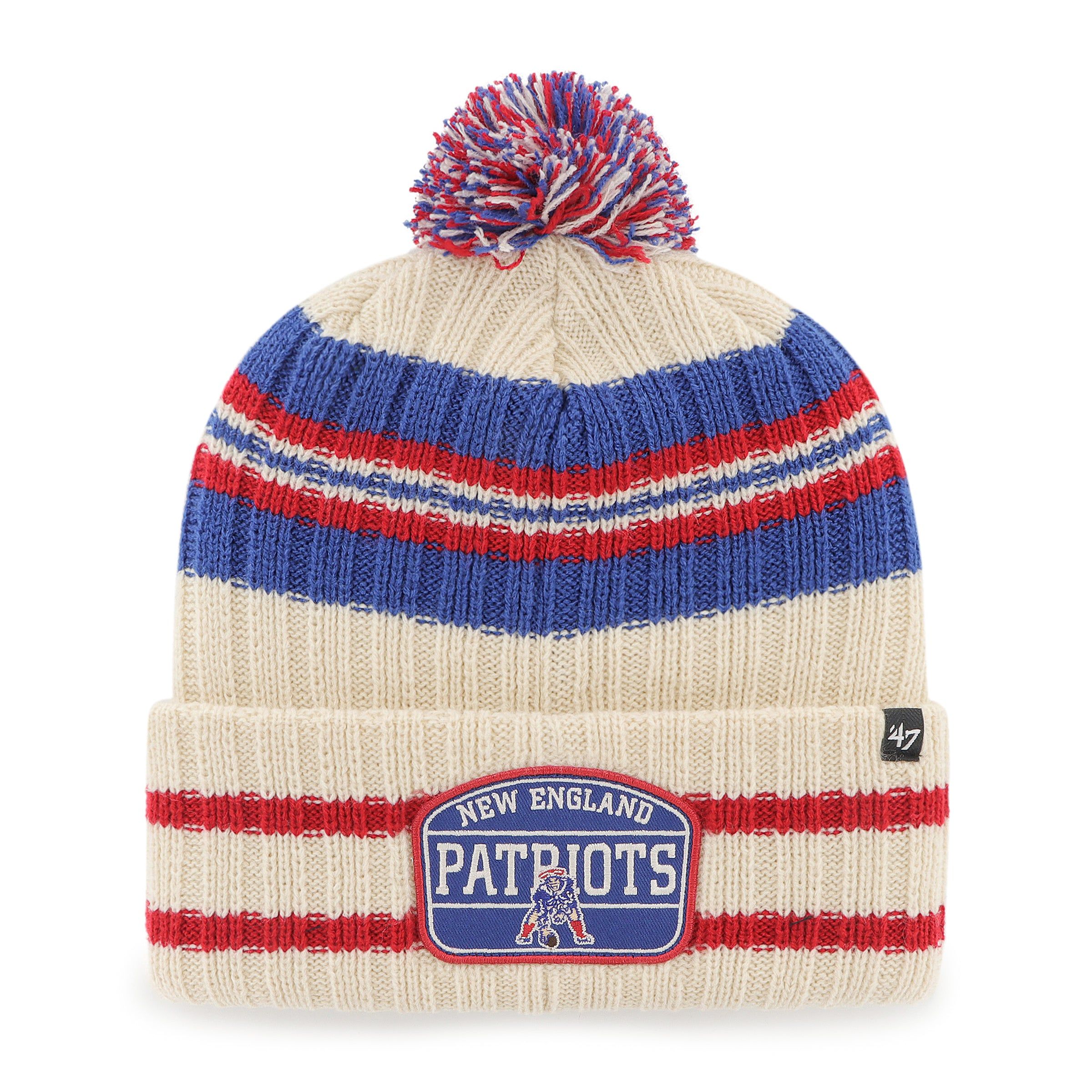NEW ENGLAND PATRIOTS LEGACY HONE PATCH 47 CUFF KNIT sold by 47