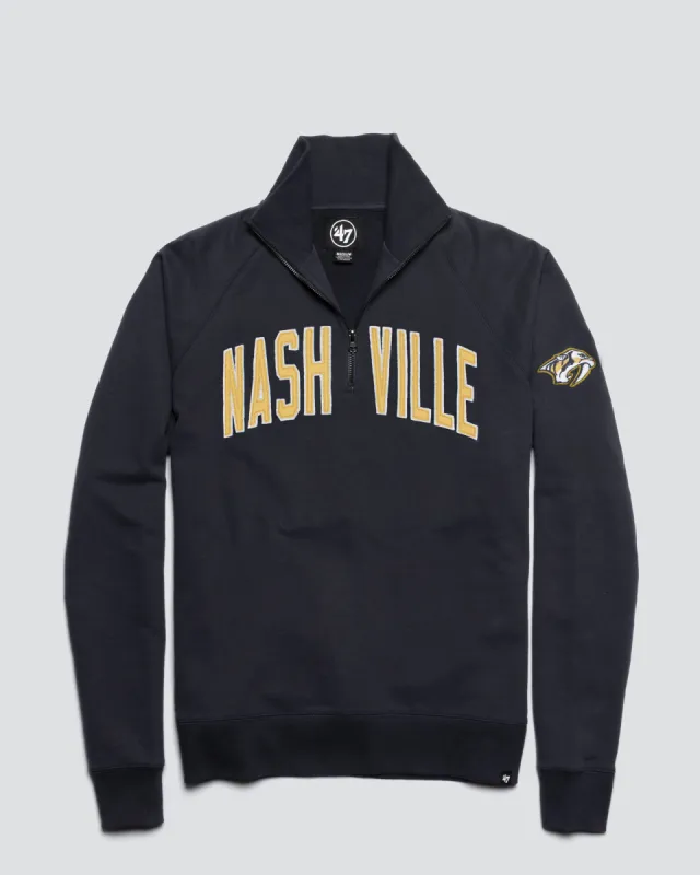 NASHVILLE PREDATORS BANKS '47 HARRIS SCRIMMAGE 1/4 ZIP sold by 47