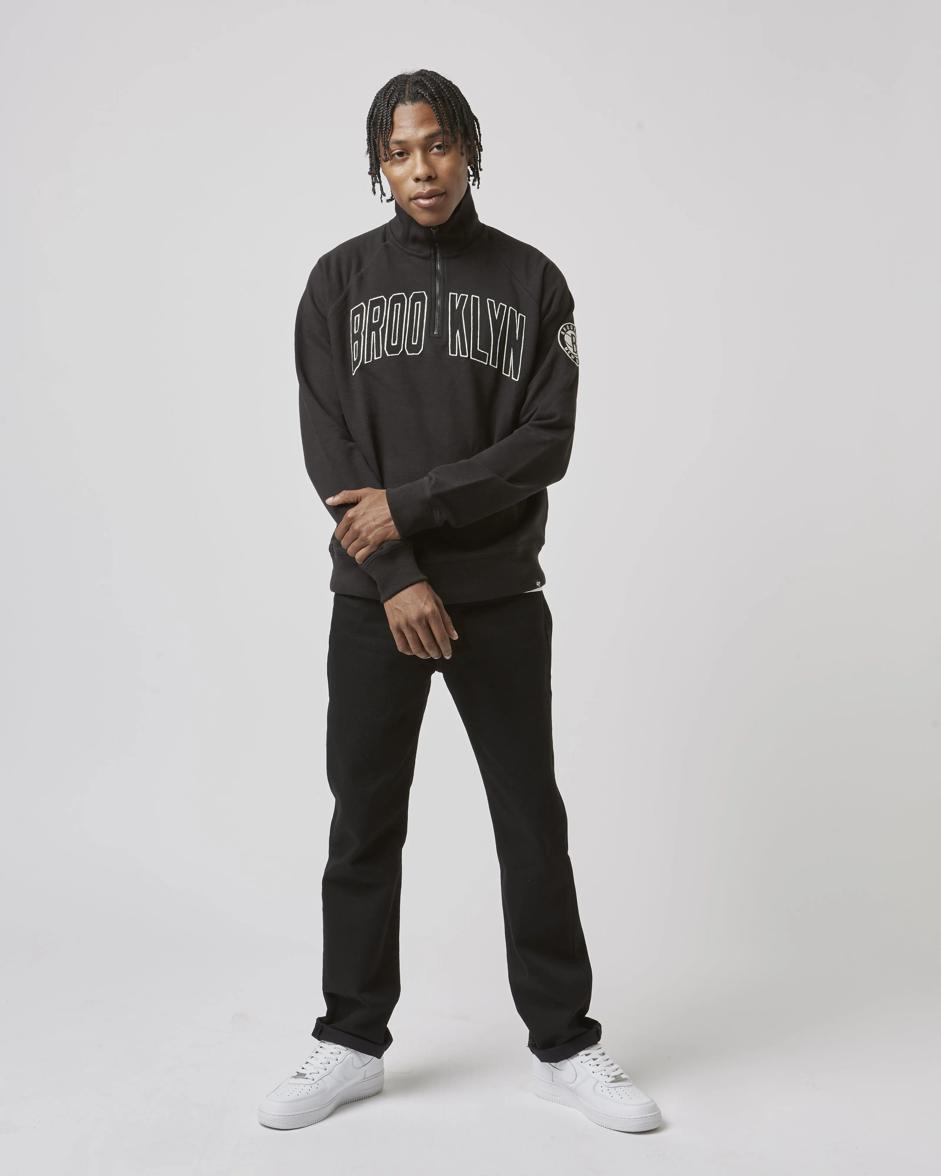 BROOKLYN NETS BANKS '47 HARRIS SCRIMMAGE 1/4 ZIP sold by 47 product image thumbnail 2